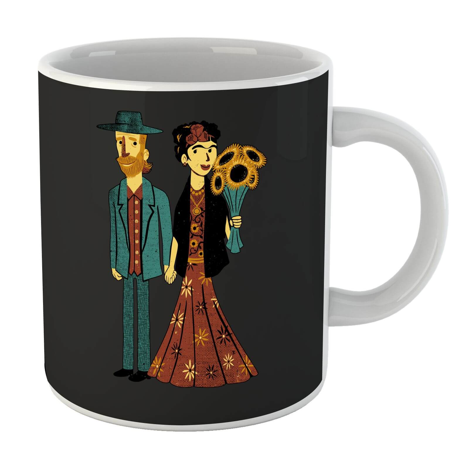 Tobias Fonseca Love Is Art - Frida Kahlo and Van Gogh Mug