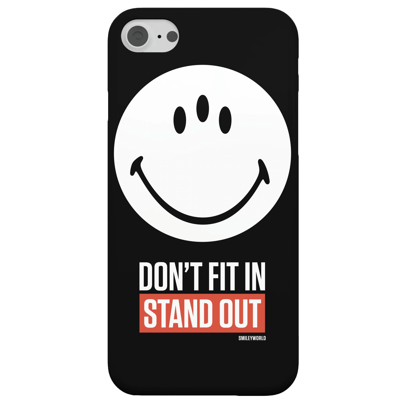 Coque Smartphone Don't Fit In, Stand Out - Smiley World pour iPhone et Android - iPhone 7 - Coque Simple Matte