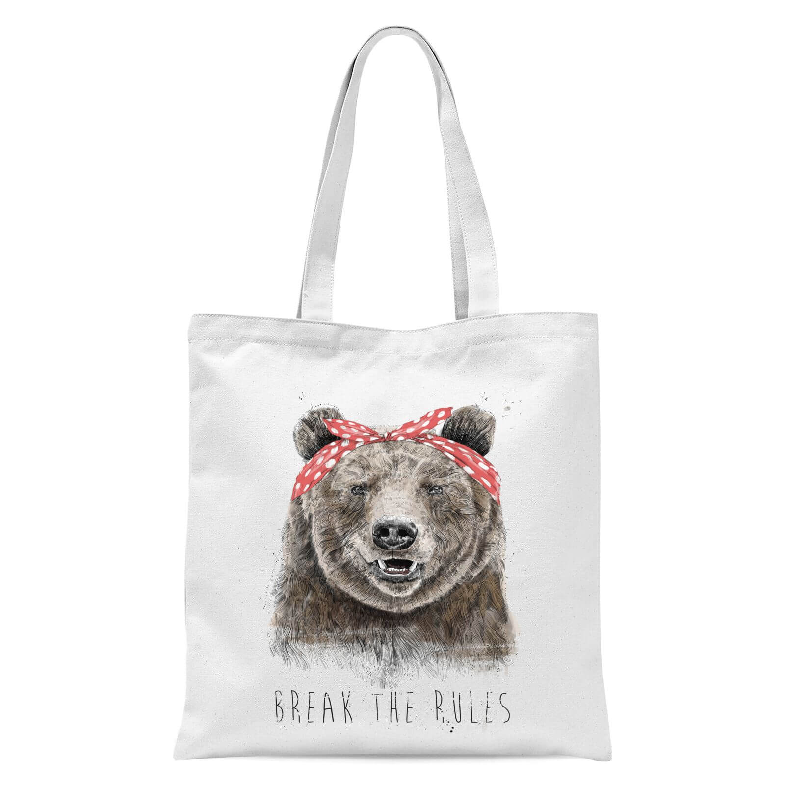 Balazs Solti Break The Rules Tote Bag - White