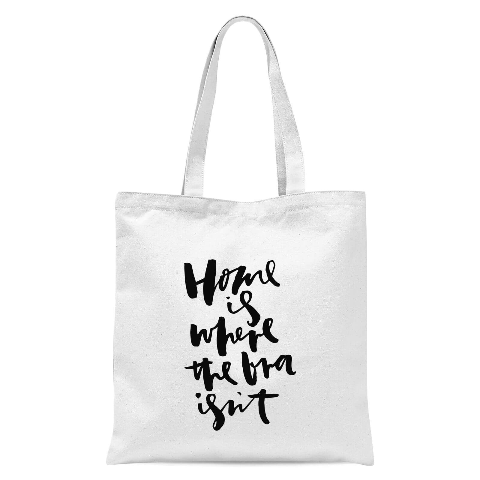PlanetA444 Home Is Where The Bra Isn't Tote Bag - White