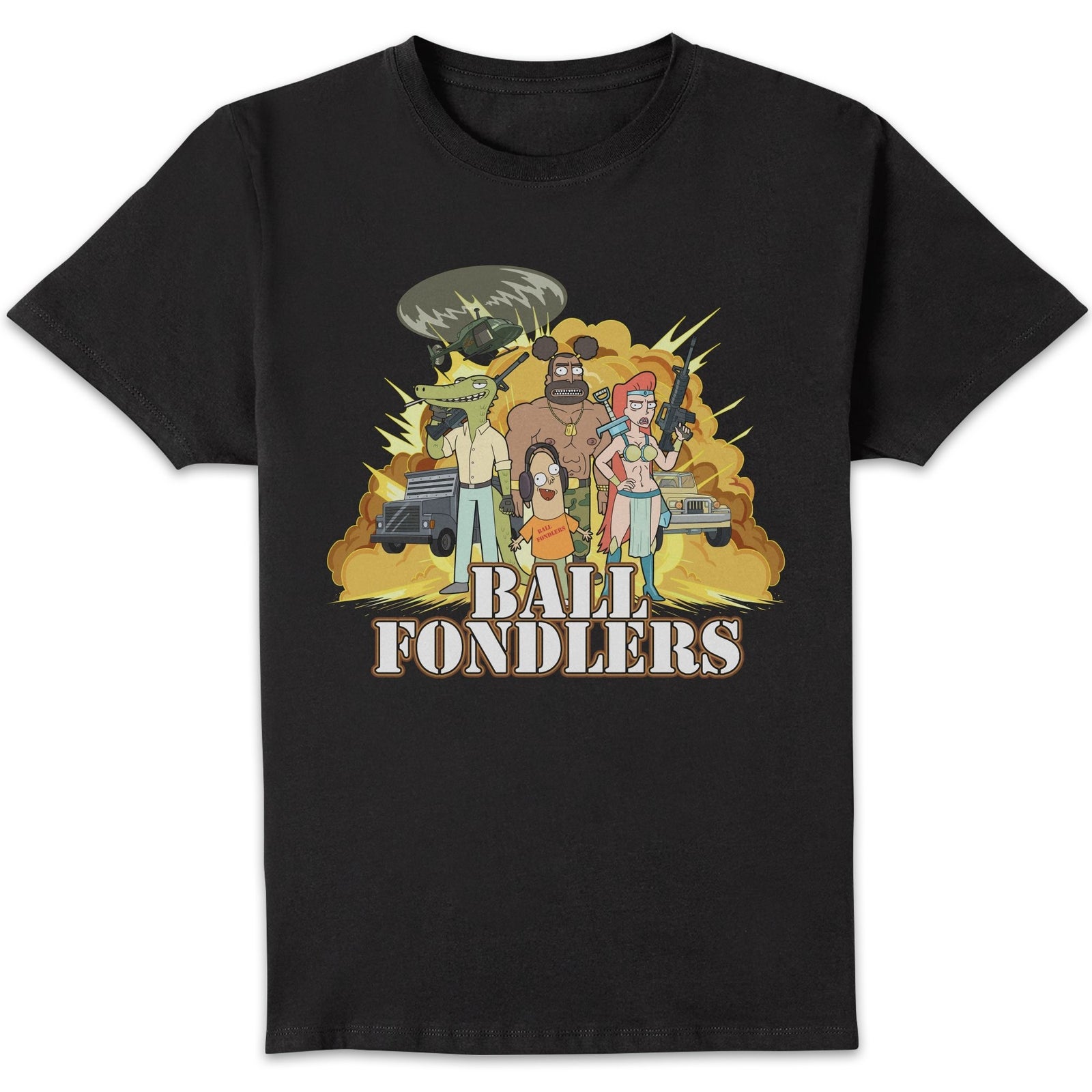 Rick and Morty Ball Fondlers Men's T-Shirt - Black - S