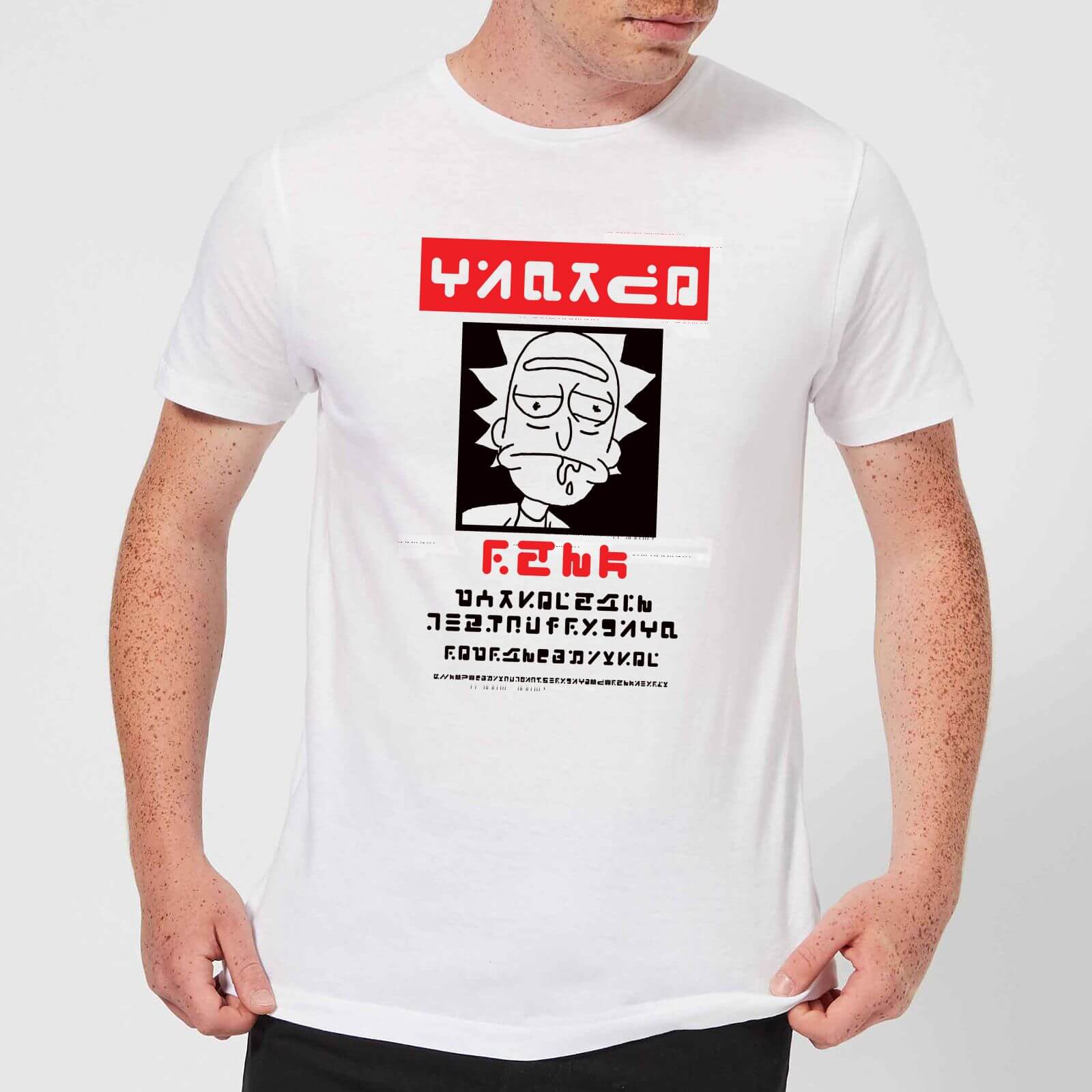 T-Shirt Rick e Morty Wanted Rick - Bianco - Uomo - XL