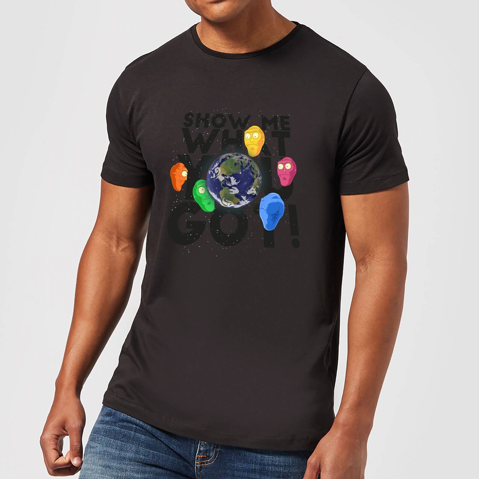 T-Shirt Rick e Morty Show Me What You Got - Nero - Uomo - S