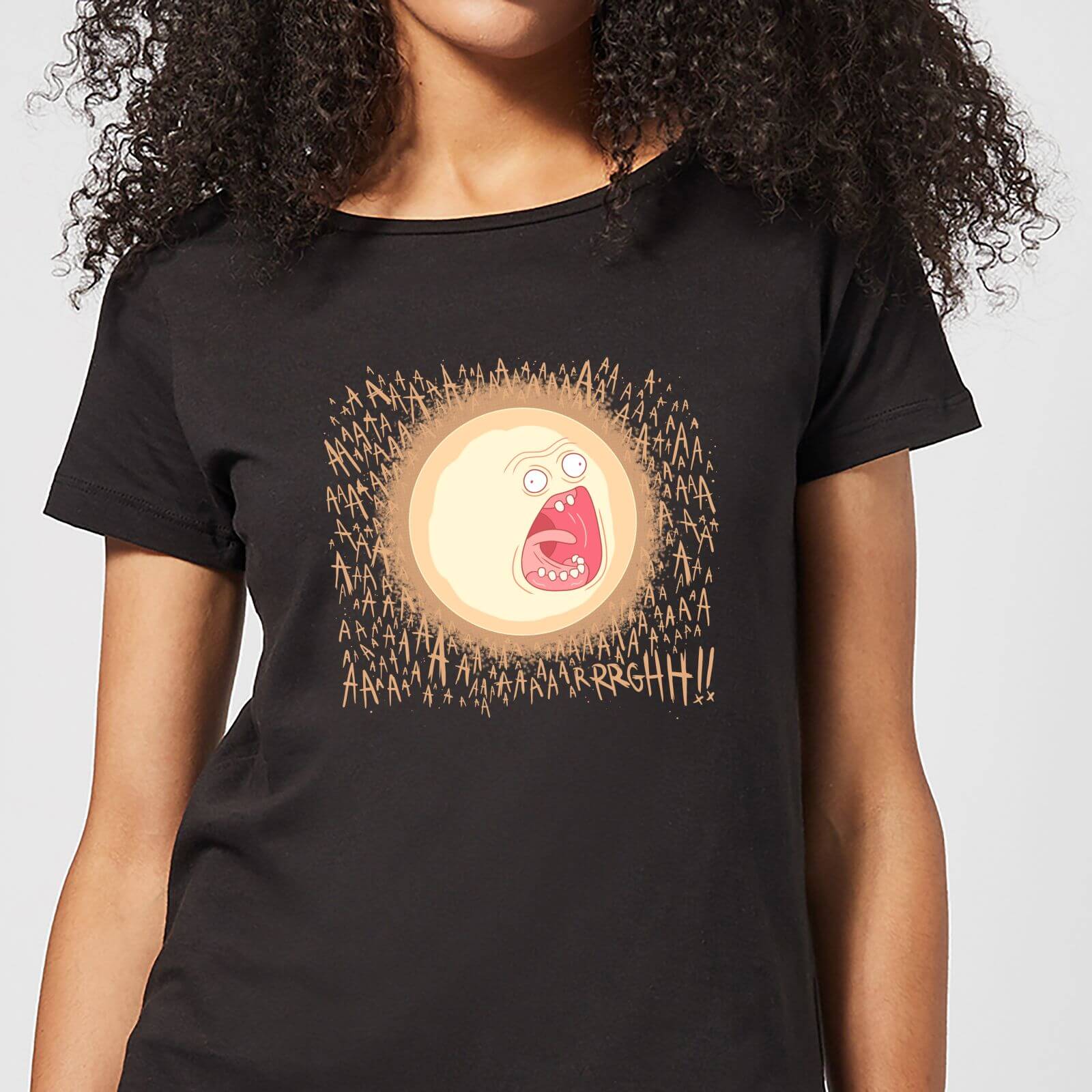 T-Shirt Rick e Morty Screaming Sun - Nero - Donna - M