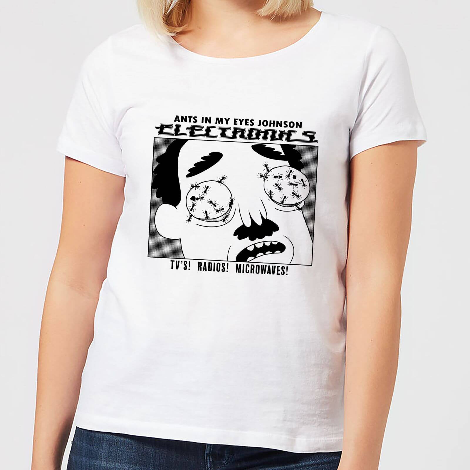 Rick and Morty Ants In My Eyes Women's T-Shirt - White - XL - White