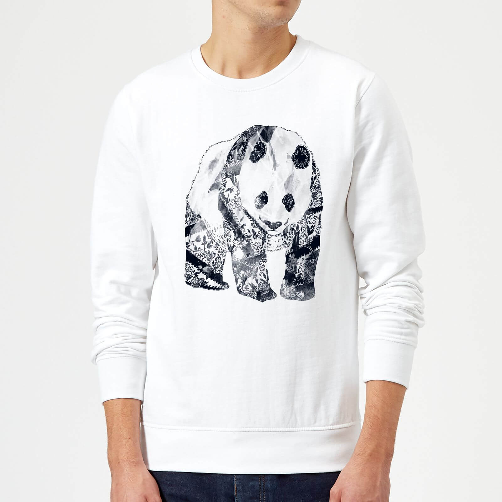Tobias Fonseca Tattooed Panda Sweatshirt - White - S - White