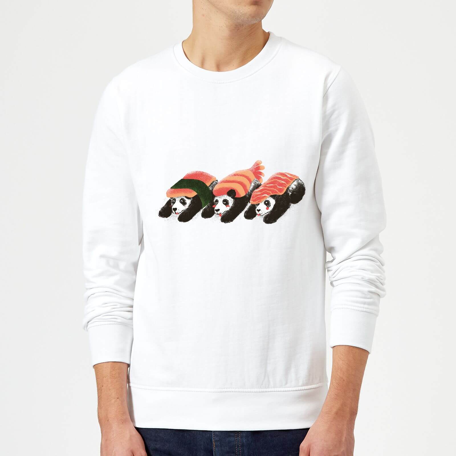 Tobias Fonseca Panda Sushi Sweatshirt - White - S - White