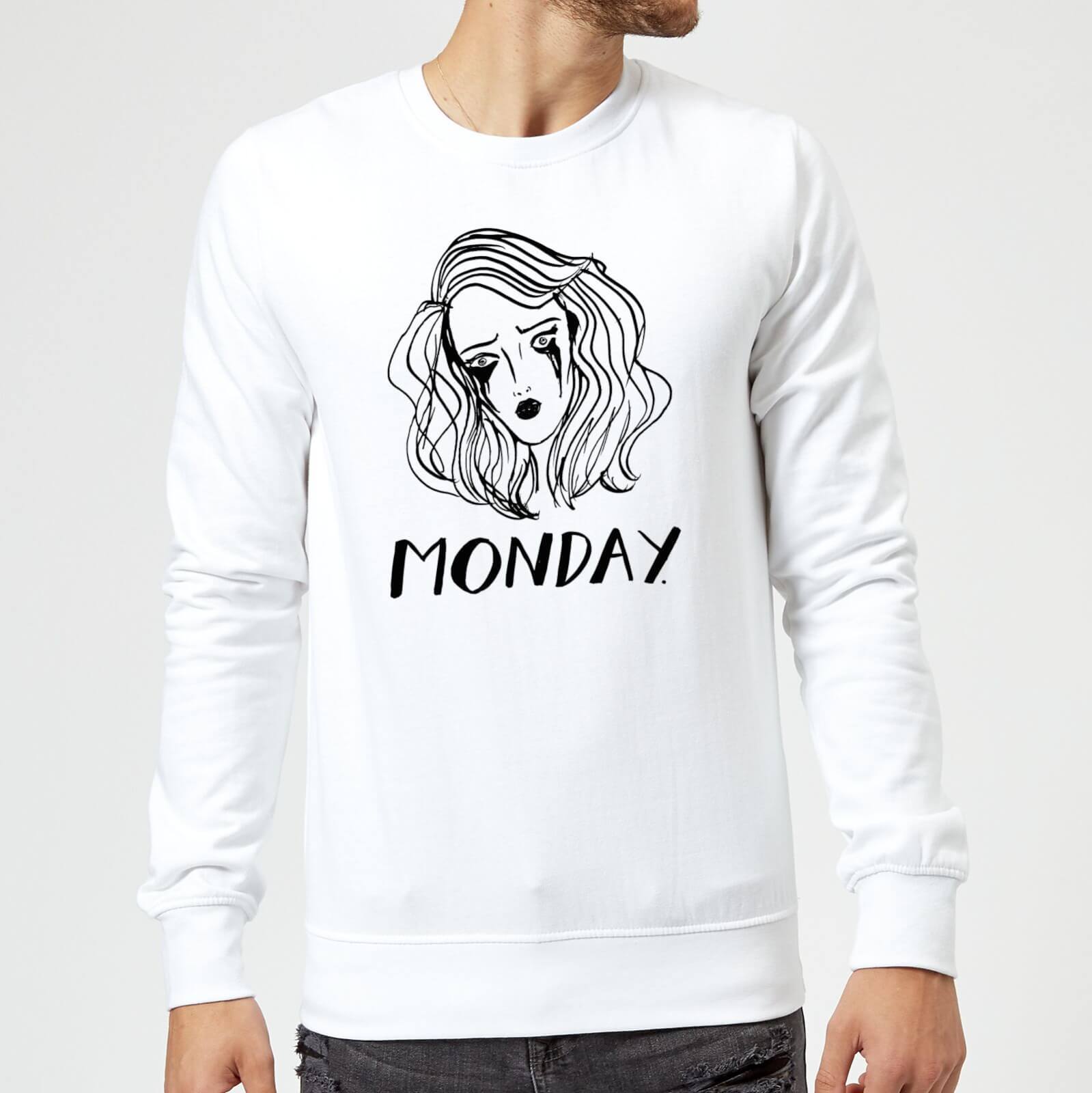 Rock On Ruby Monday. Sweatshirt - White - S - White