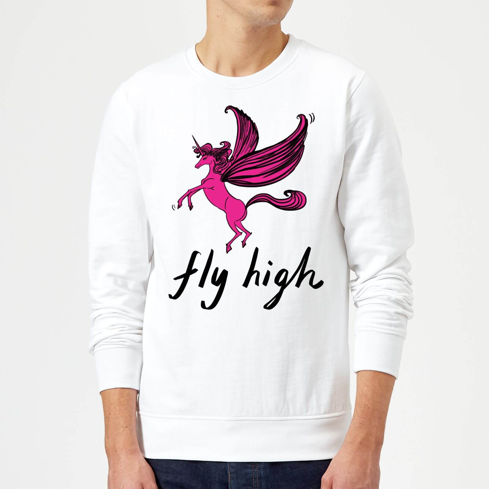 Rock On Ruby Fly High Sweatshirt - White - S - White