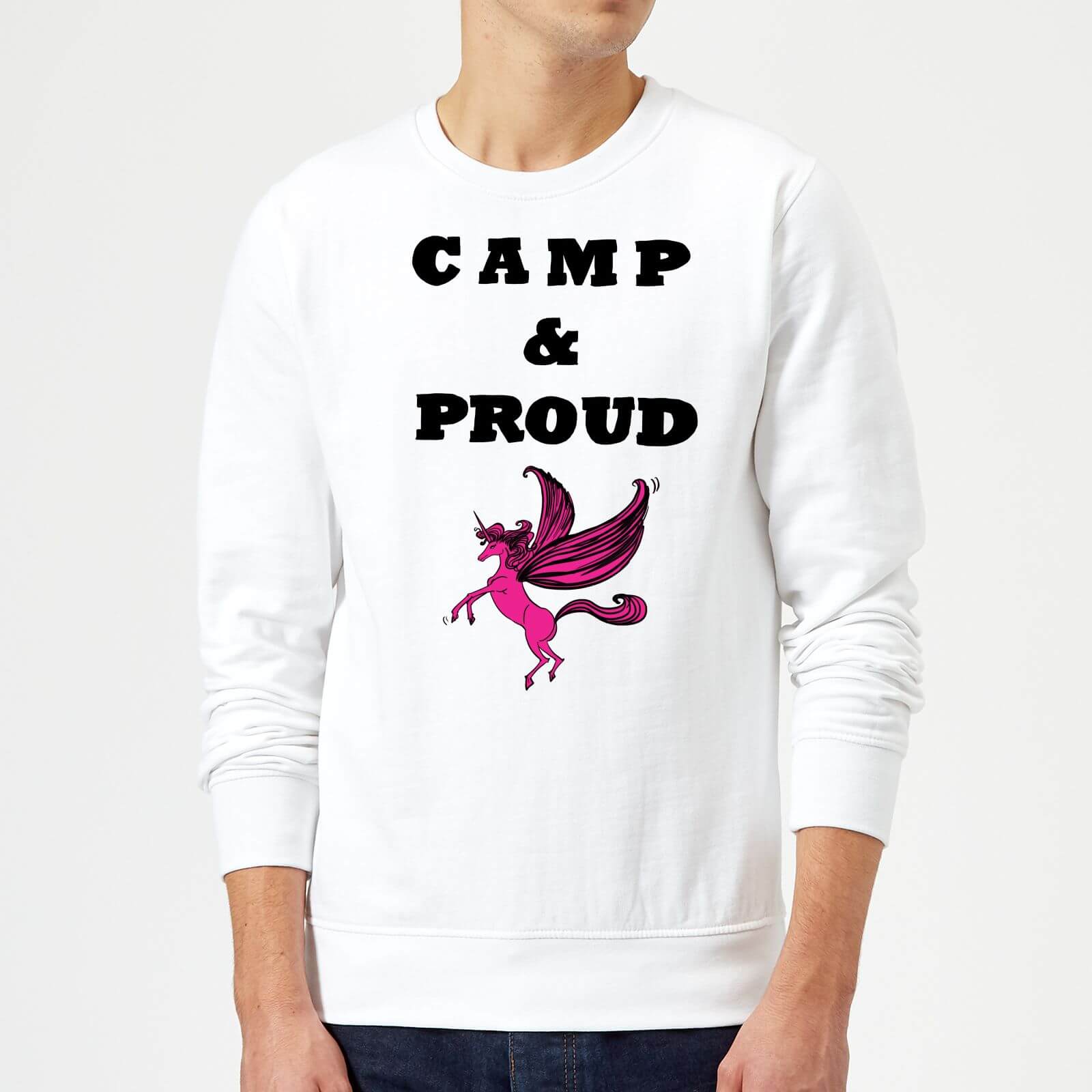Rock On Ruby Camp & Proud Sweatshirt - White - S - White