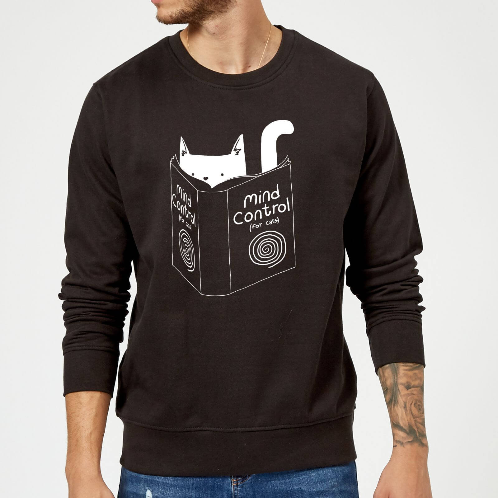 Tobias Fonseca Mind Control for Cats Sweatshirt - Black - S - Black