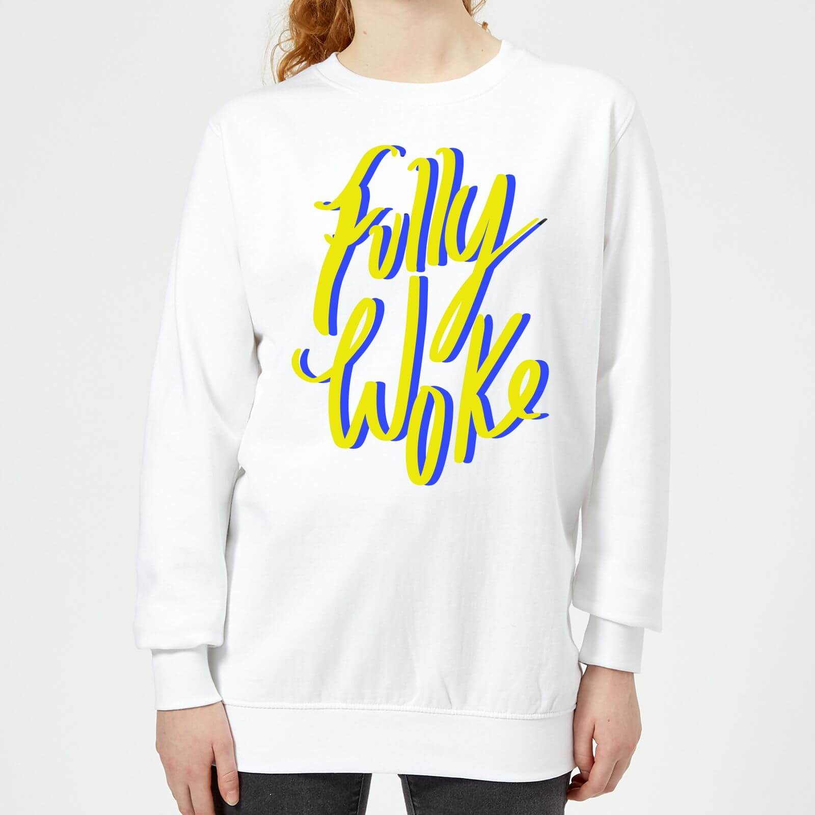 Rock On Ruby Fully Woke Women's Sweatshirt - White - XS - White
