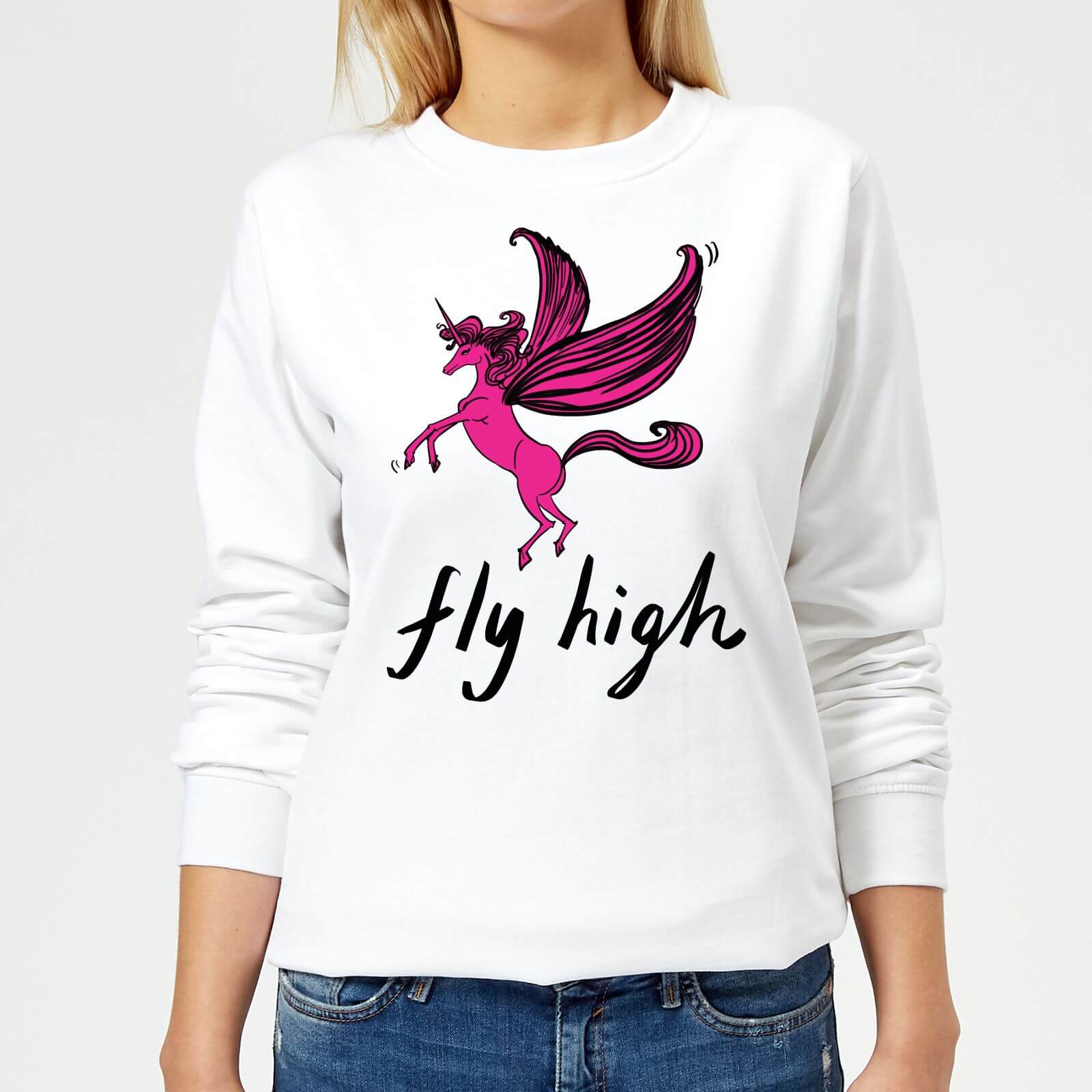 Rock On Ruby Fly High Women's Sweatshirt - White - XS - White