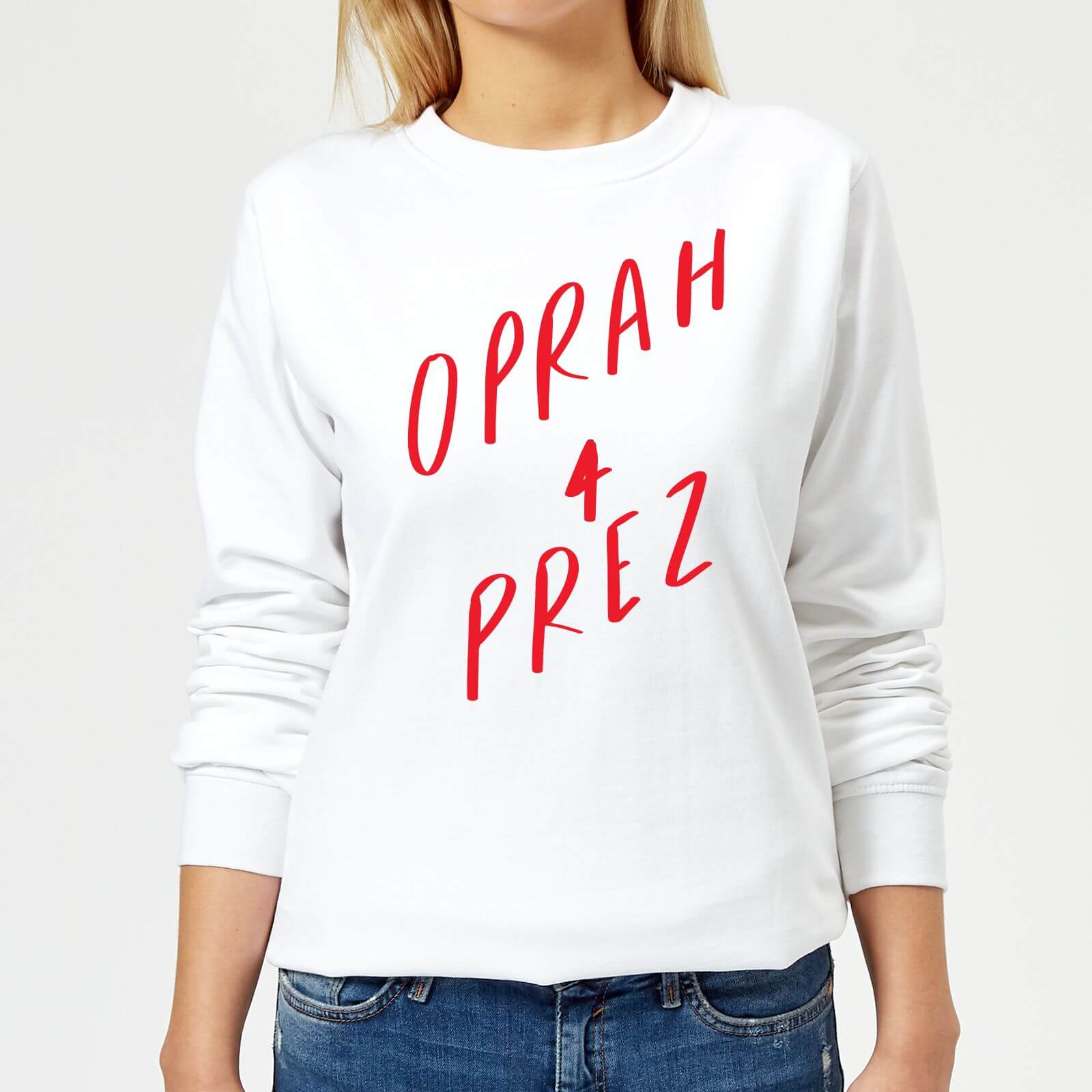 Rock On Ruby Oprah 4 Prez Women's Sweatshirt - White - XS - White