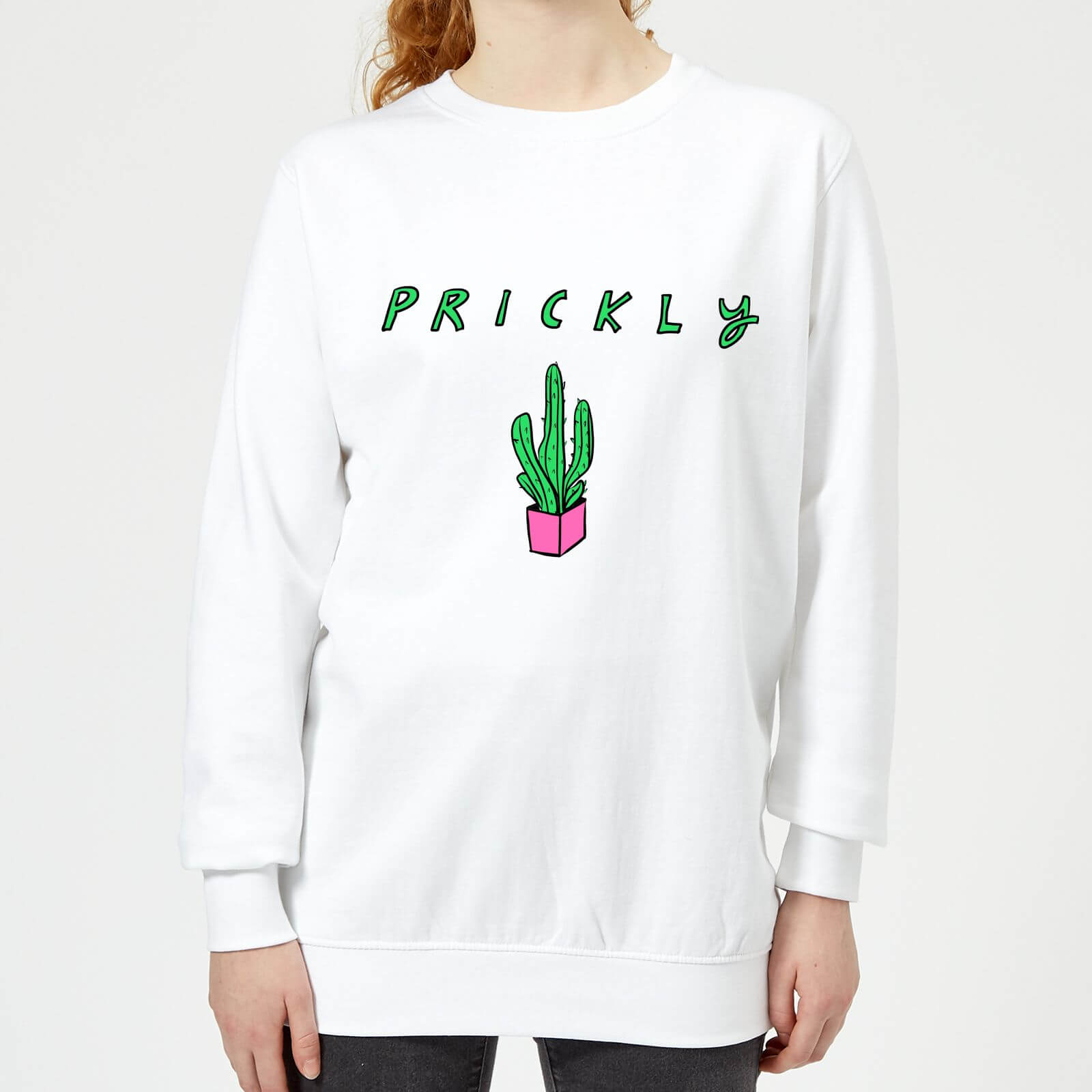 Rock On Ruby Prickly Women's Sweatshirt - White - XS - White