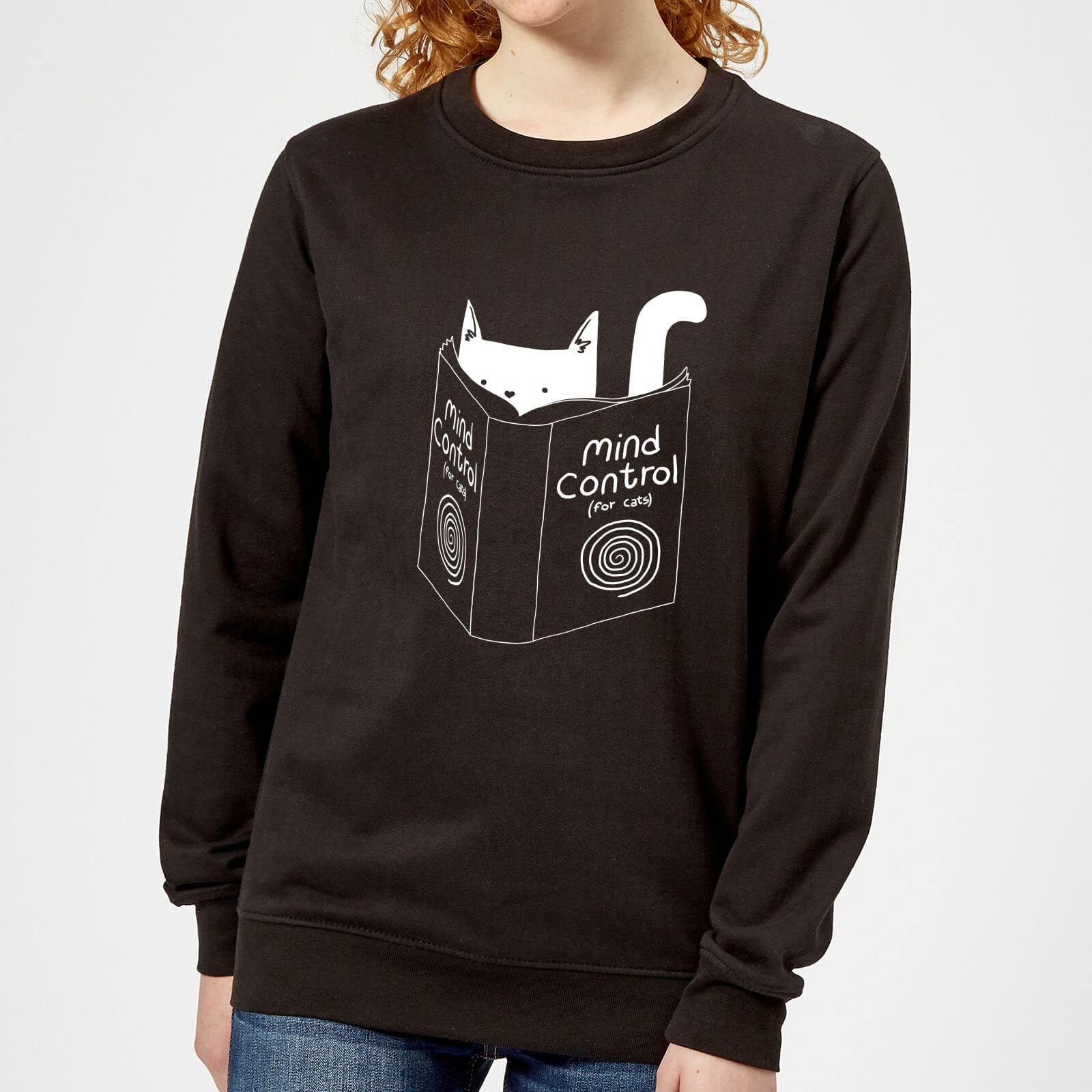 Tobias Fonseca Mind Control for Cats Women's Sweatshirt - Black - XS - Black
