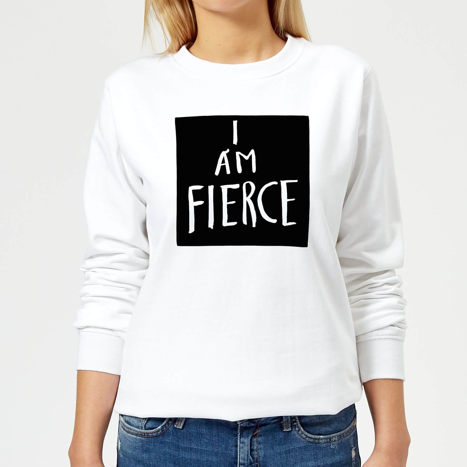 Rock On Ruby I Am Fierce Women's Sweatshirt - White - XS - White