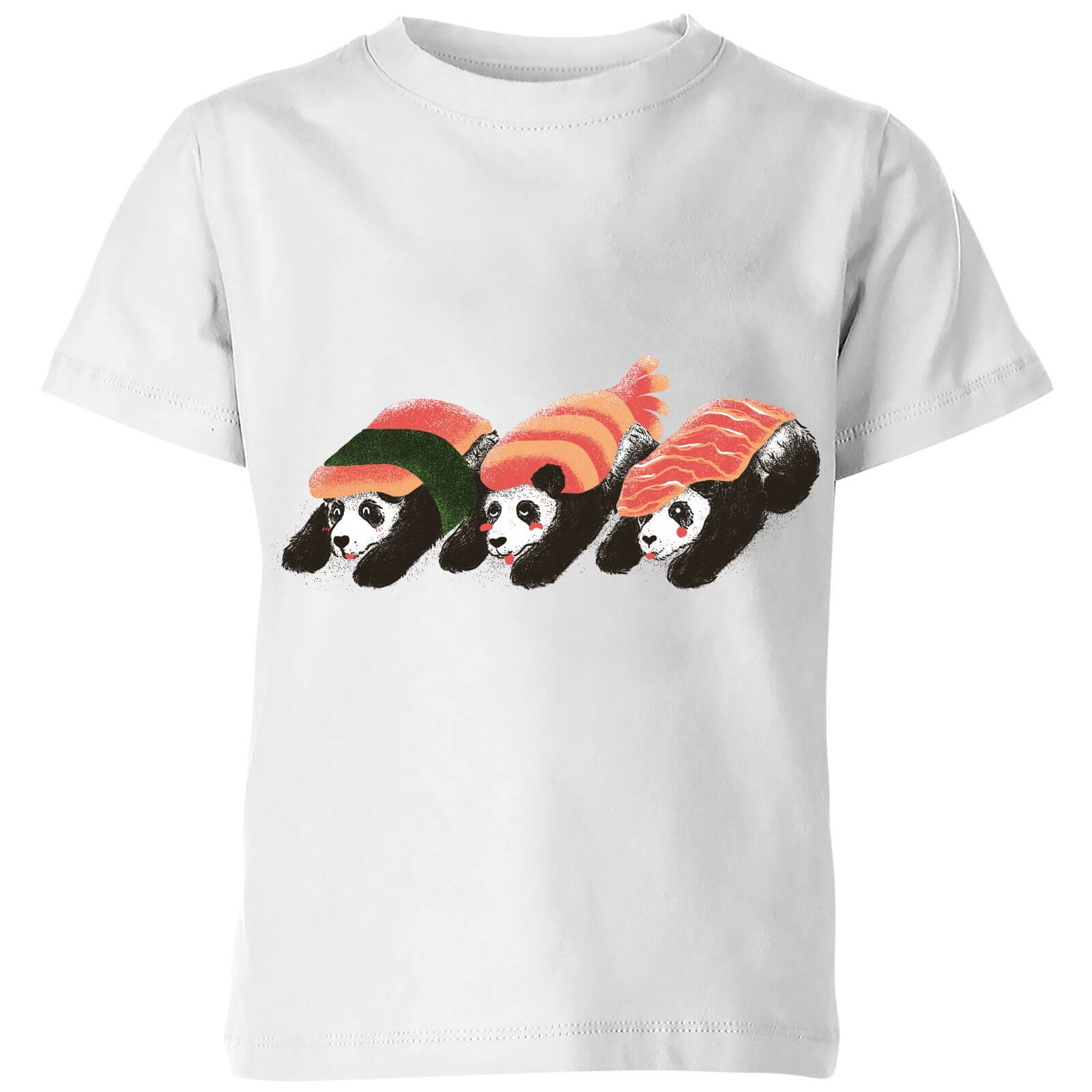 Tobias Fonseca Panda Sushi Kids' T-Shirt - White - 3-4 Years - White