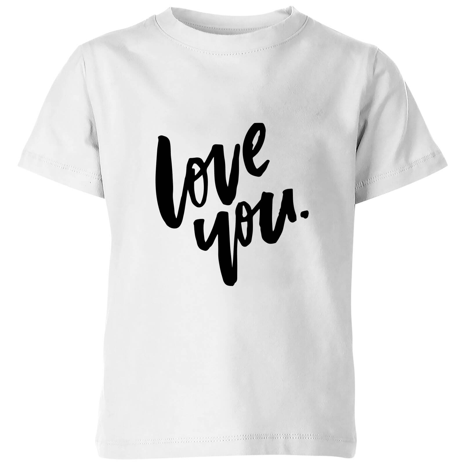 PlanetA444 Love You Kids' T-Shirt - White - 3-4 Years - White