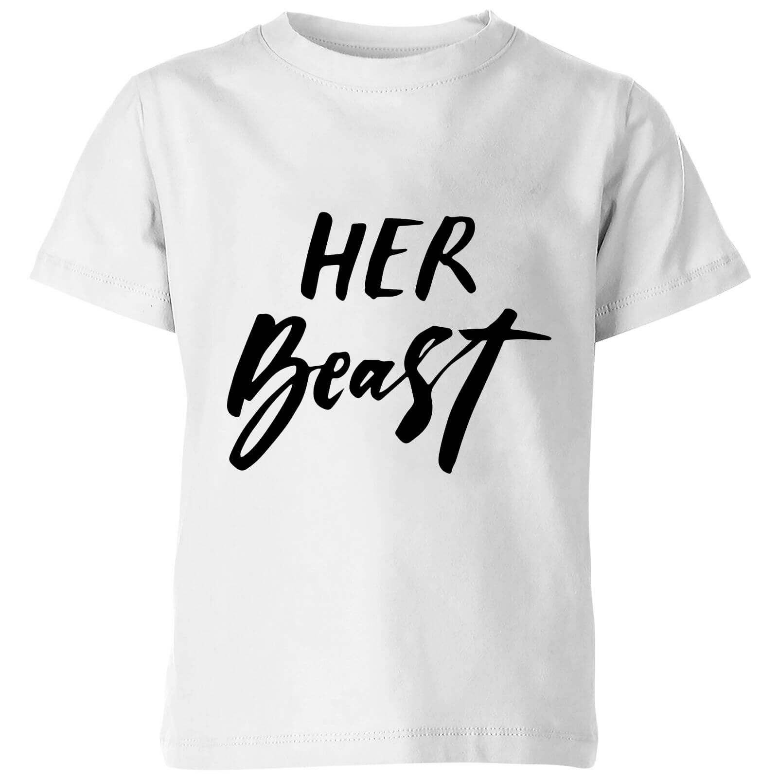 PlanetA444 Her Beast Kids' T-Shirt - White - 3-4 Years - White
