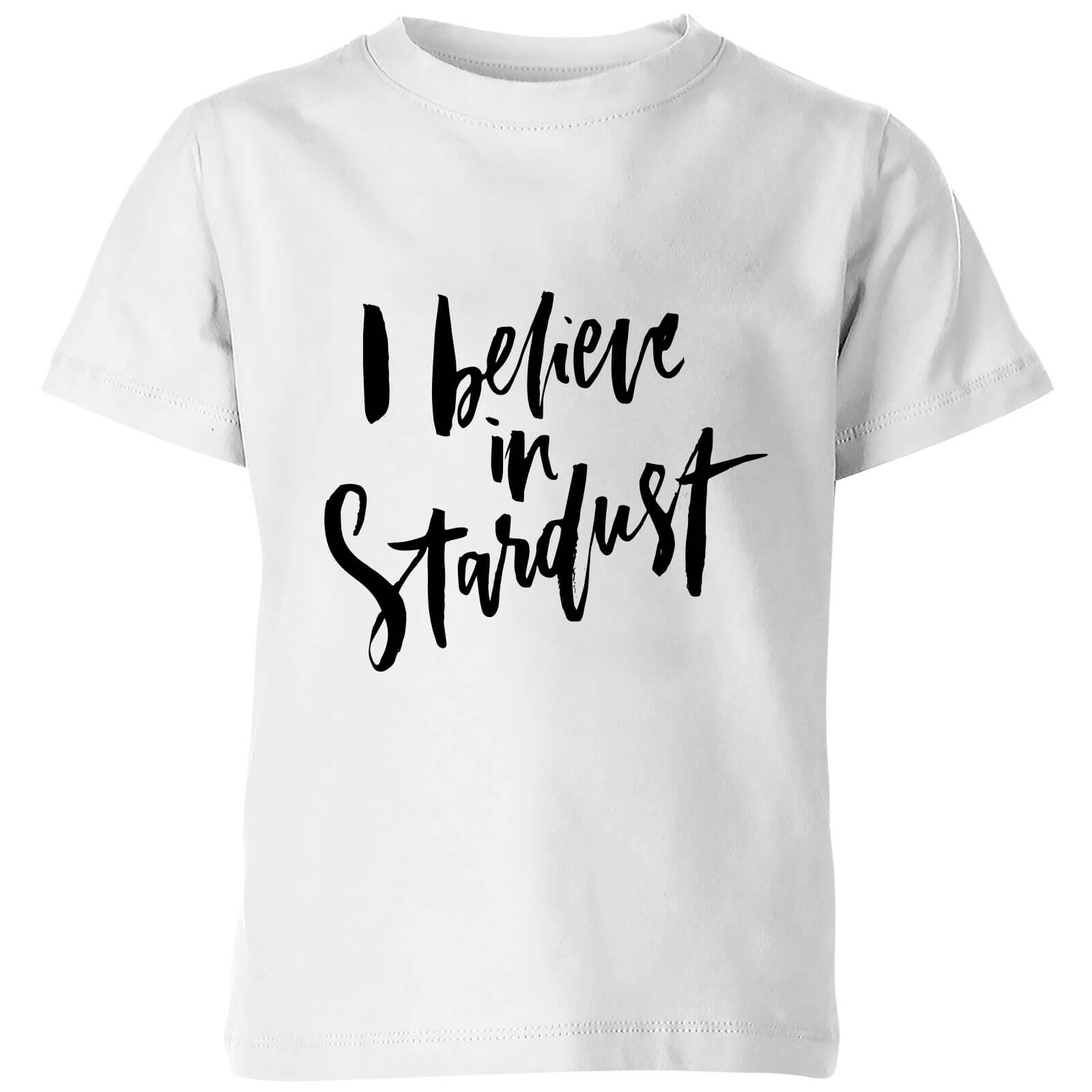PlanetA444 I Believe In Stardust Kids' T-Shirt - White - 3-4 Years