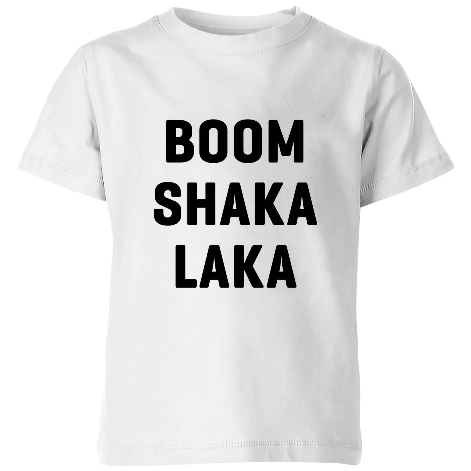 PlanetA444 Boom Shaka Laka Kids' T-Shirt - White - 3-4 Years - White