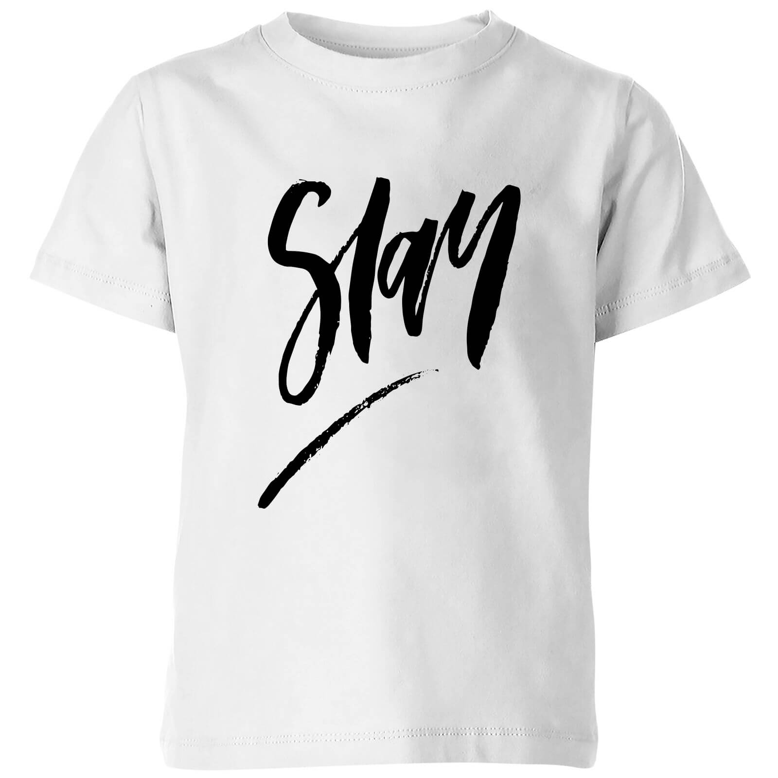 PlanetA444 Slay Kids' T-Shirt - White - 3-4 Years - White