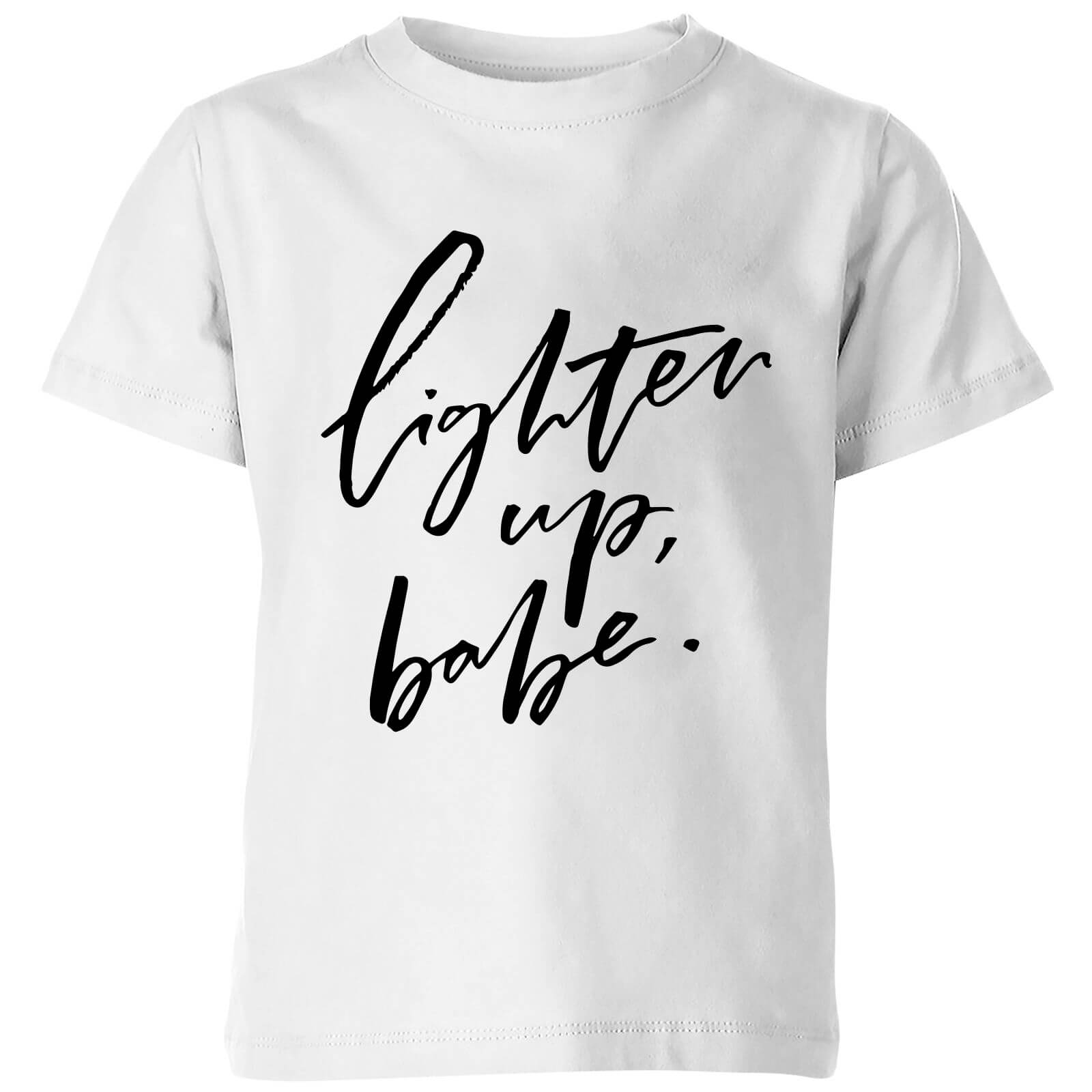 PlanetA444 Lighten Up, Babe Kids' T-Shirt - White - 3-4 Years - White