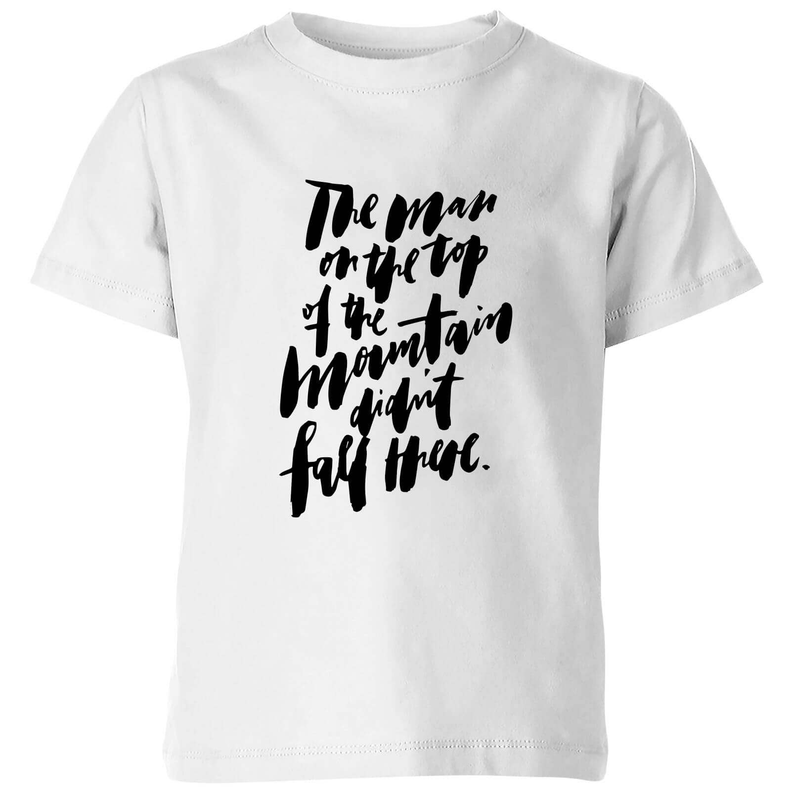 PlanetA444 The Man On Top Of The Mountain Kids' T-Shirt - White - 3-4 Years - White