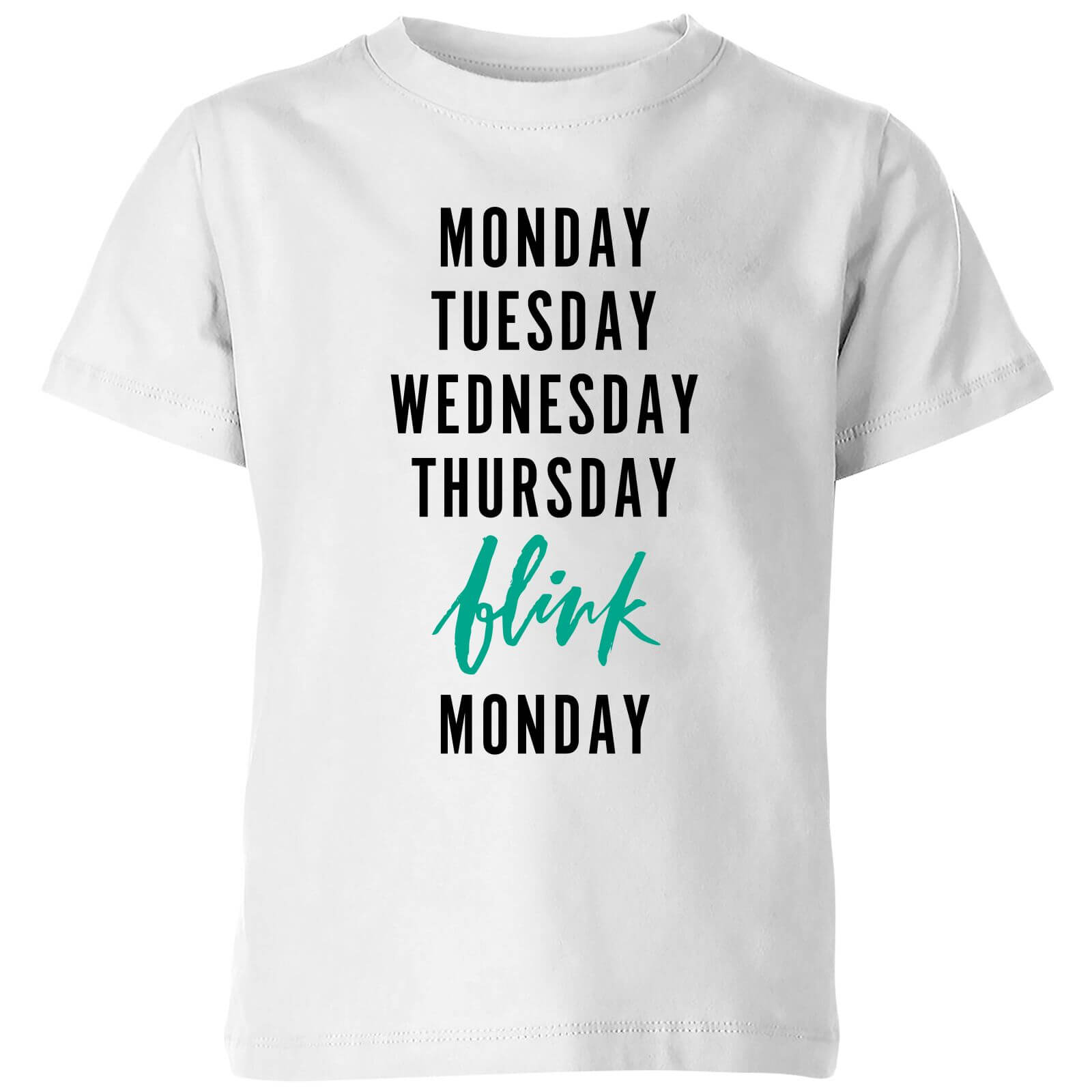 PlanetA444 Blink Kids' T-Shirt - White - 3-4 Years - White