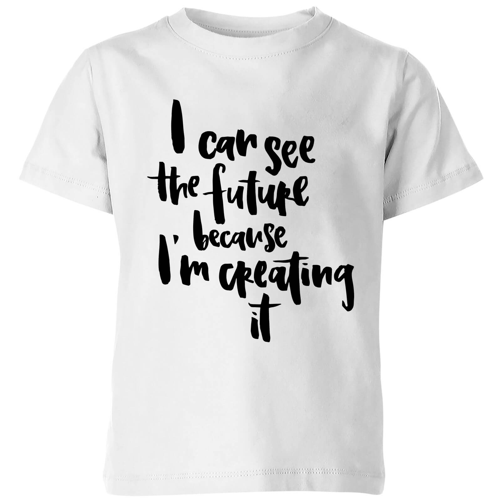 PlanetA444 I Can See The Future Kids' T-Shirt - White - 3-4 Years