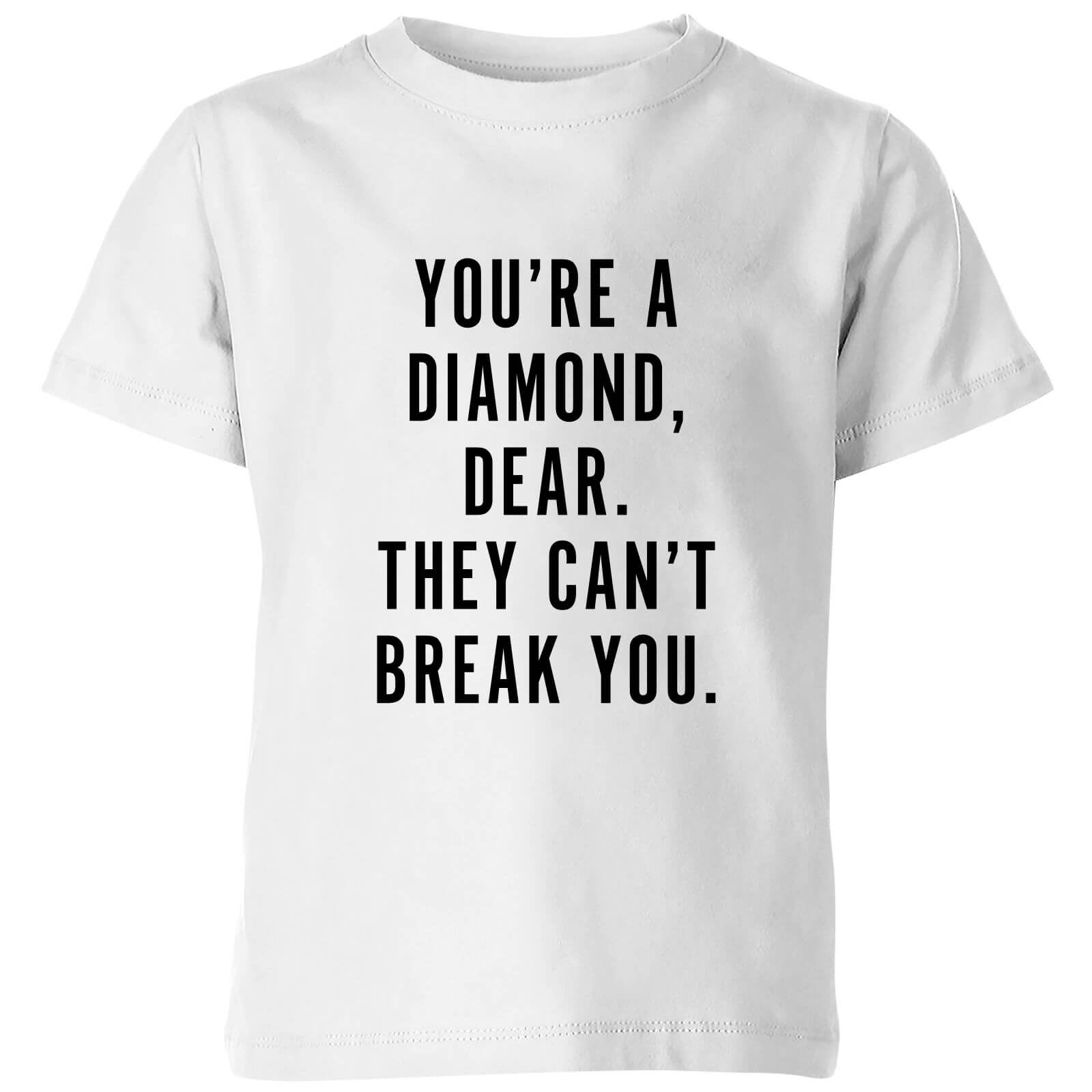 PlanetA444 You're A Diamond, Dear. Kids' T-Shirt - White - 3-4 Years - White
