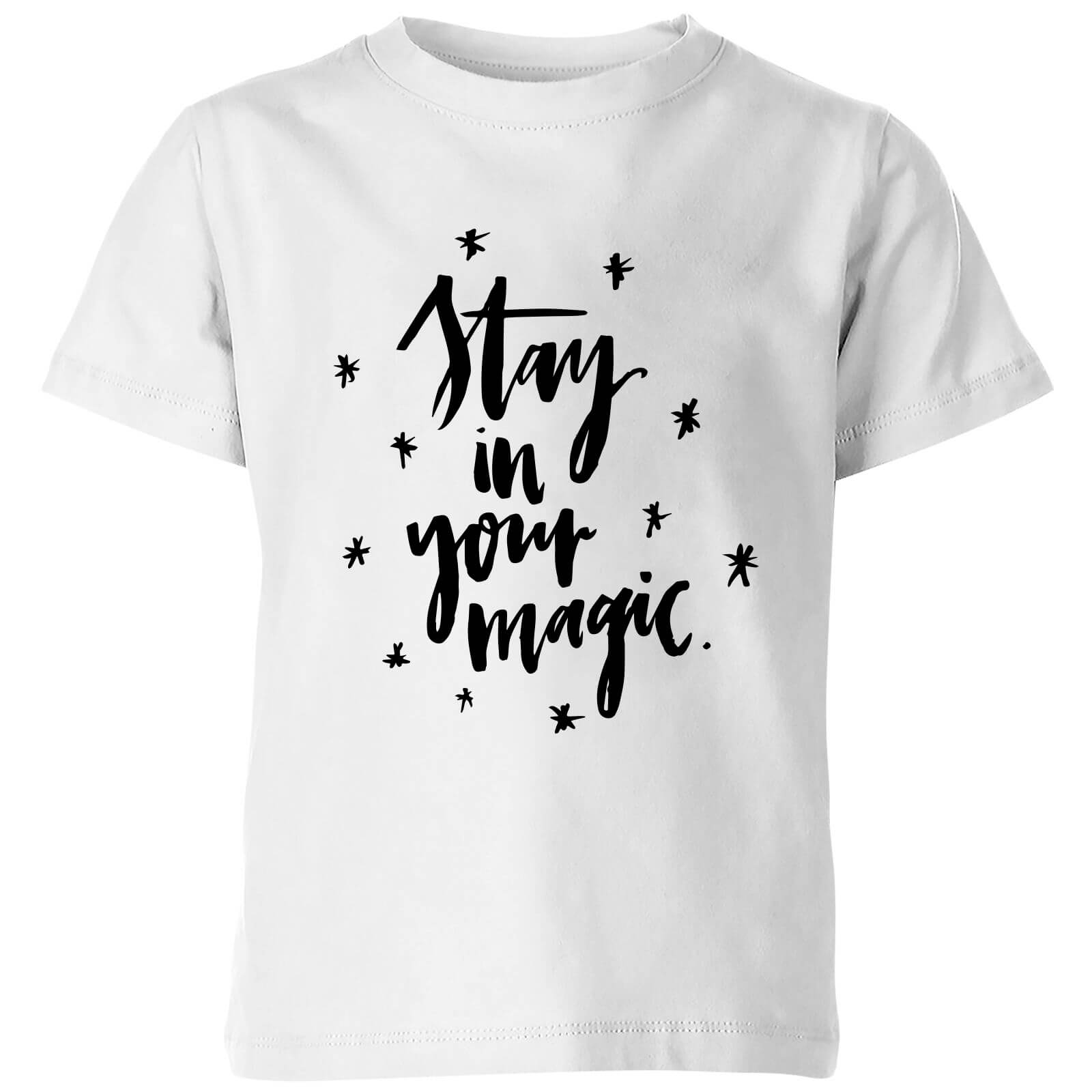 PlanetA444 Stay In Your Magic Kids' T-Shirt - White - 3-4 Years - White