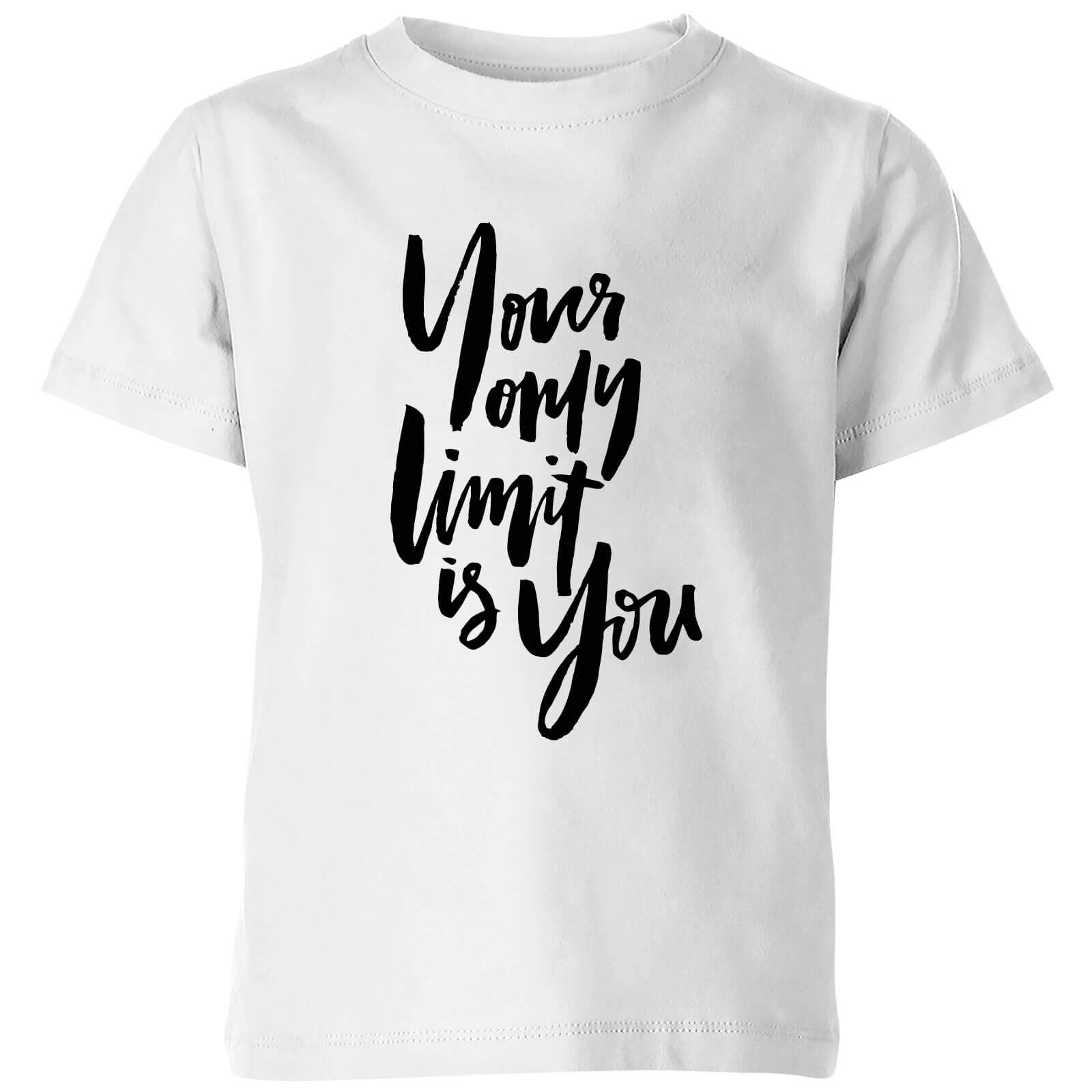 PlanetA444 Your Only Limit Is You Kids' T-Shirt - White - 3-4 Years - White