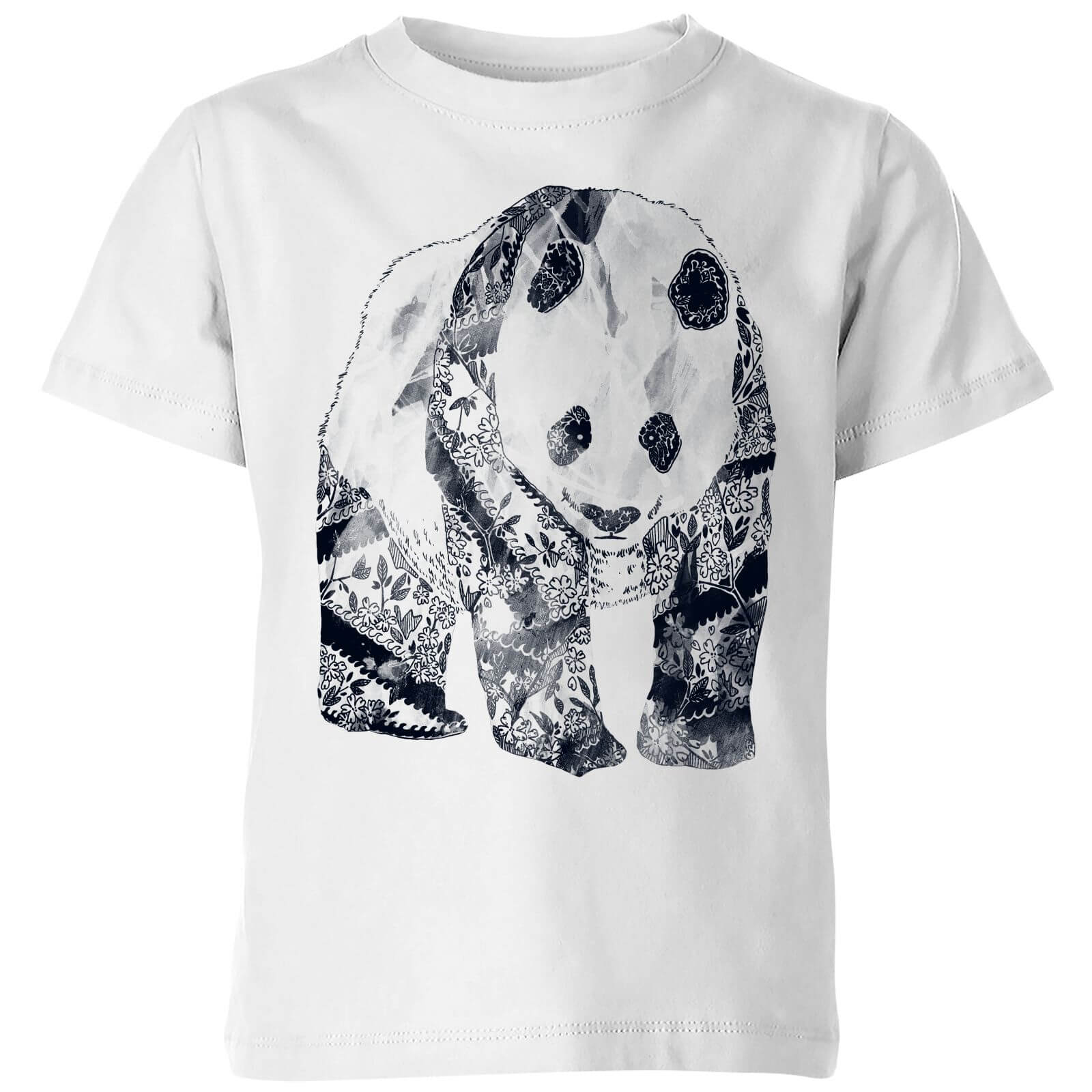 Tobias Fonseca Tattooed Panda Kids' T-Shirt - White - 3-4 Years - White