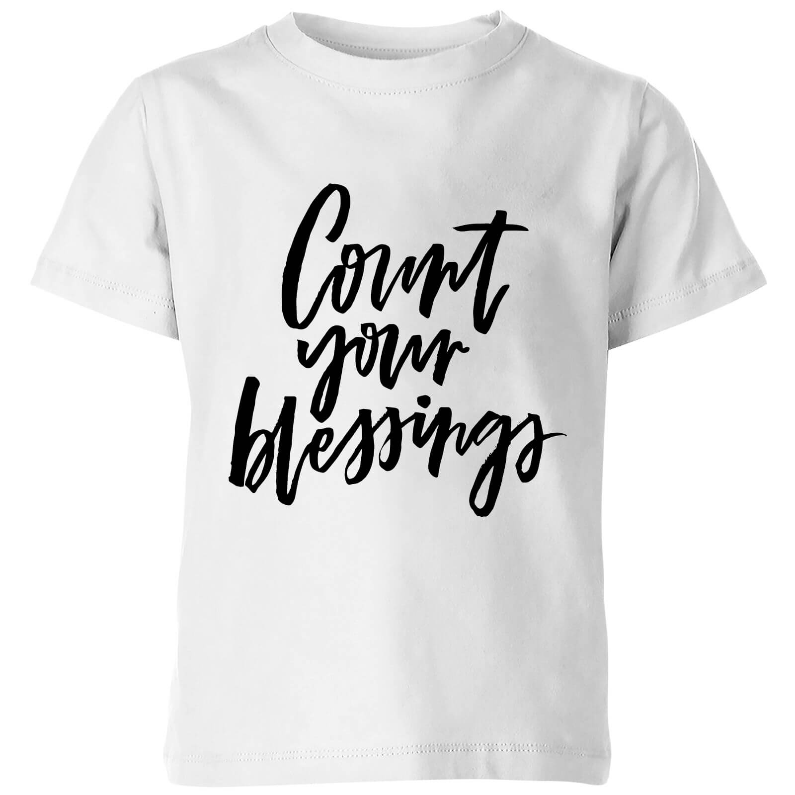 PlanetA444 Count Your Blessings Kids' T-Shirt - White - 3-4 Years - White