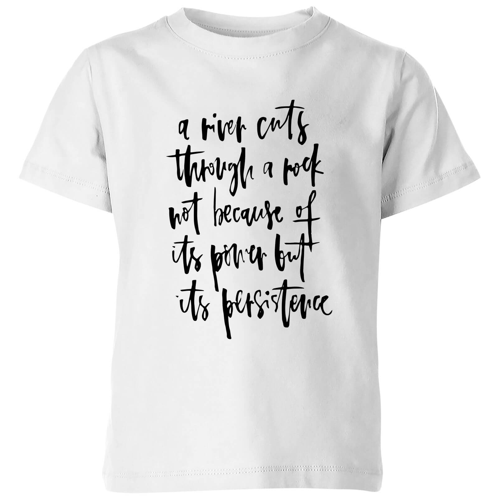 PlanetA444 A River Cuts Through A Rock Kids' T-Shirt - White - 3-4 Years - White