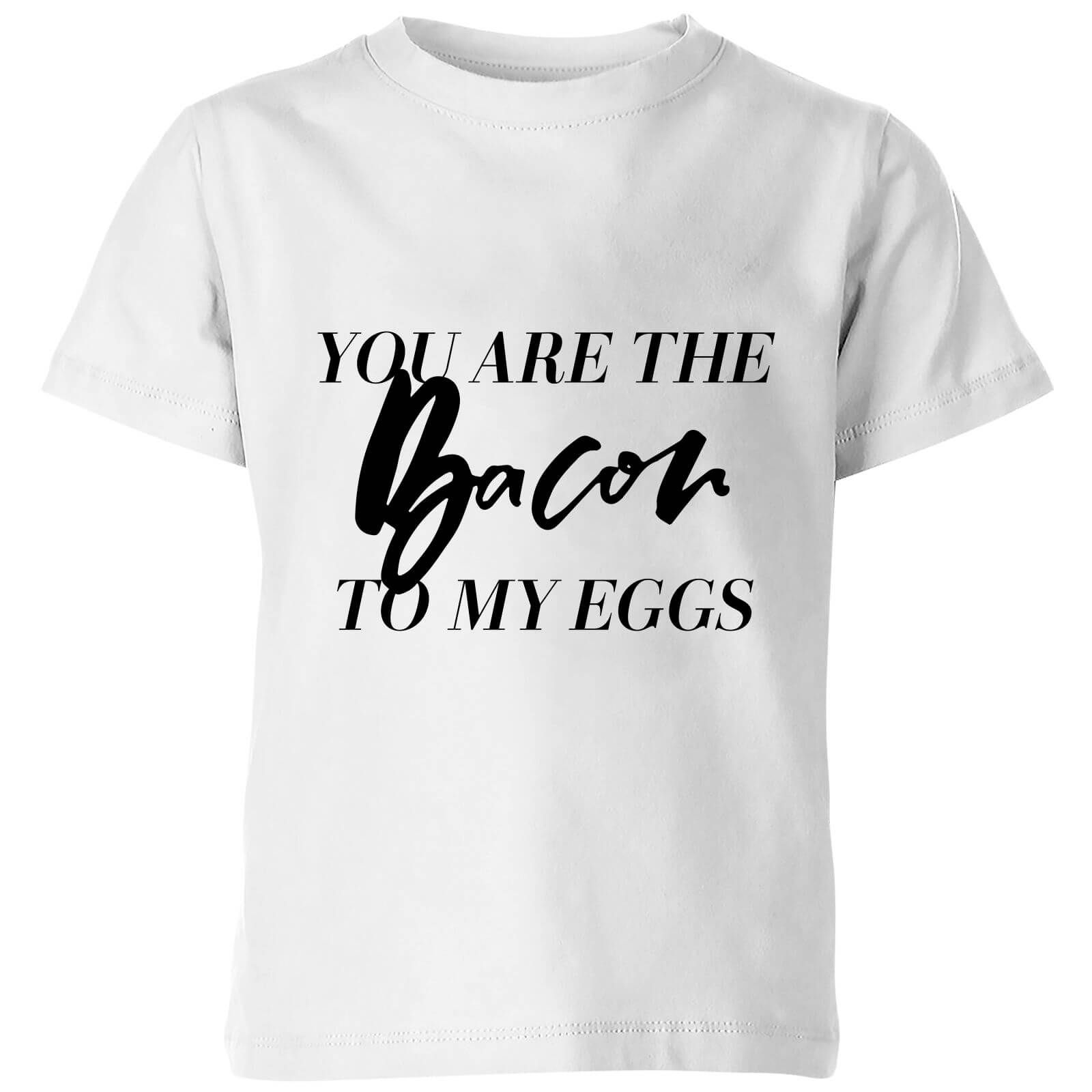 PlanetA444 You Are The Bacon To My Eggs Kids' T-Shirt - White - 3-4 Years - White