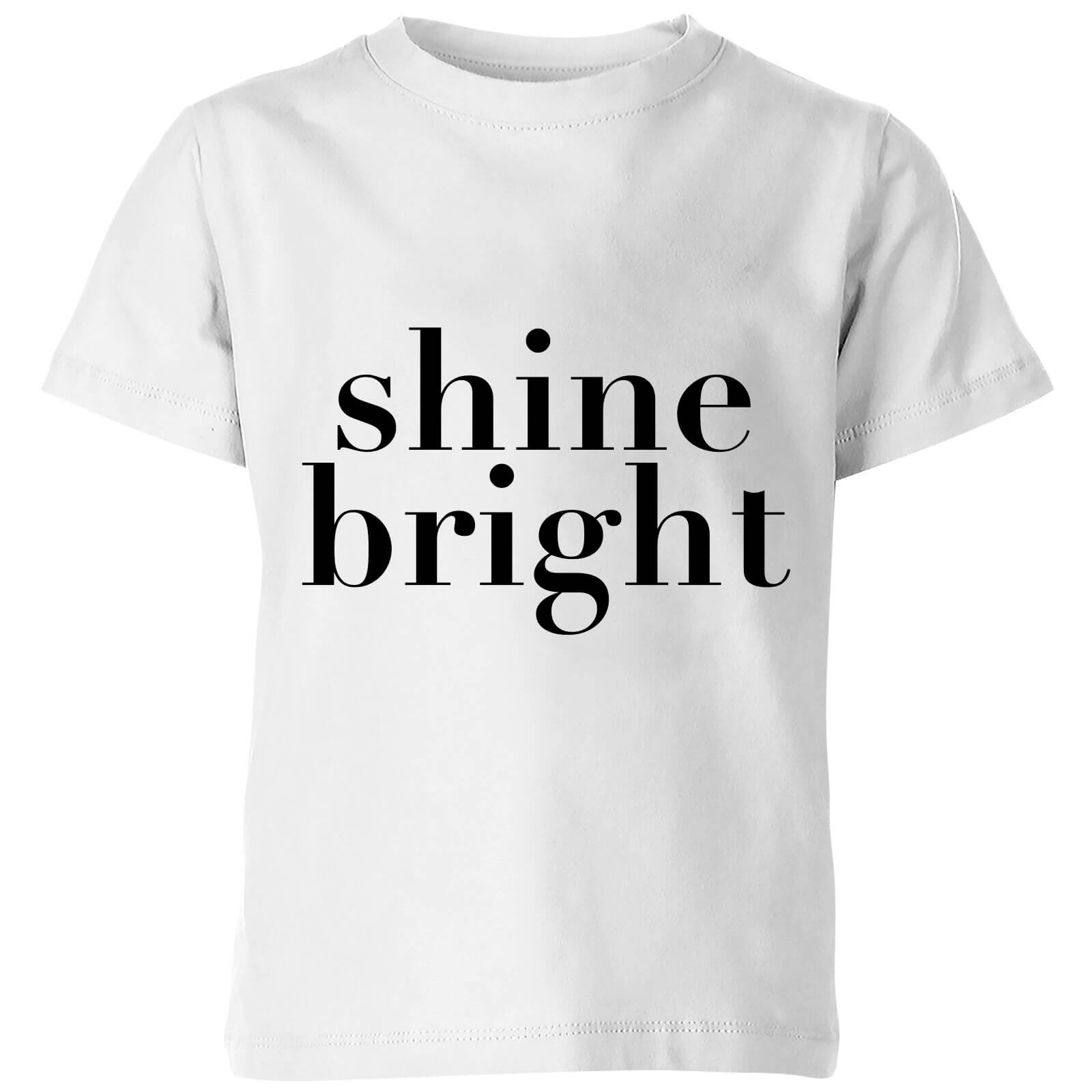 PlanetA444 Shine Bright Kids' T-Shirt - White - 3-4 Years - White