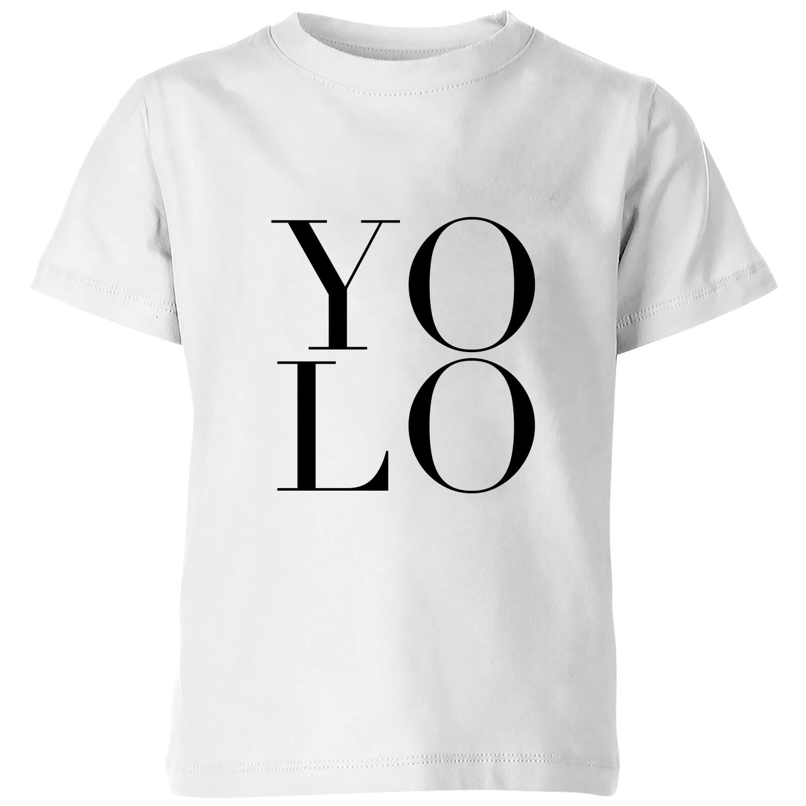 PlanetA444 YOLO Kids' T-Shirt - White - 3-4 Years - White