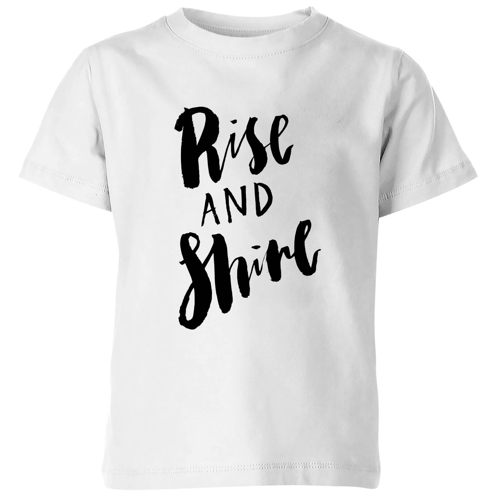 PlanetA444 Rise and Shine Kids' T-Shirt - White - 3-4 Years