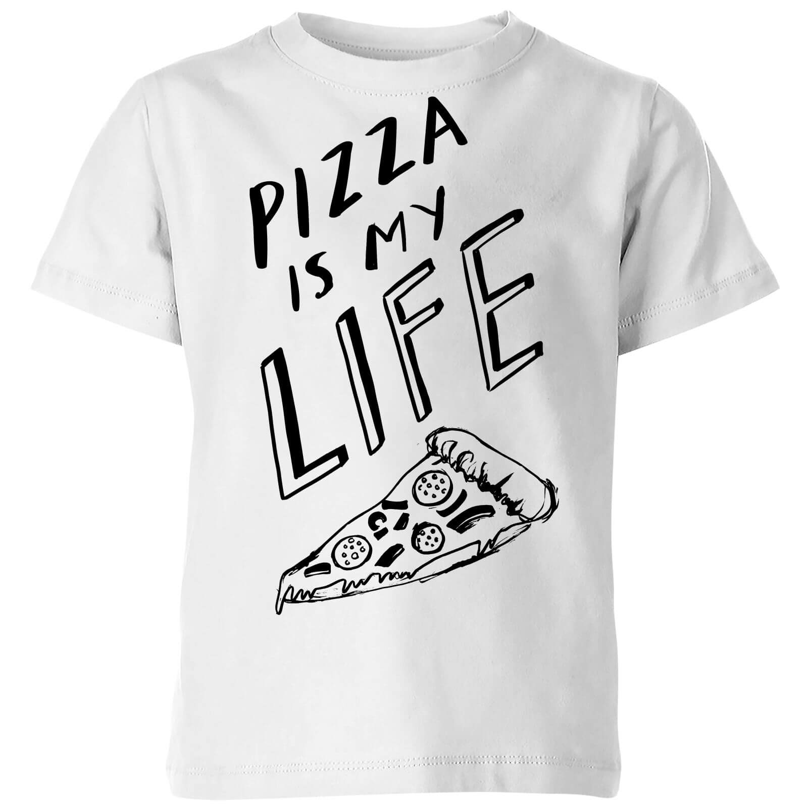Rock On Ruby Pizza Is My Life Kids' T-Shirt - White - 3-4 Years - White