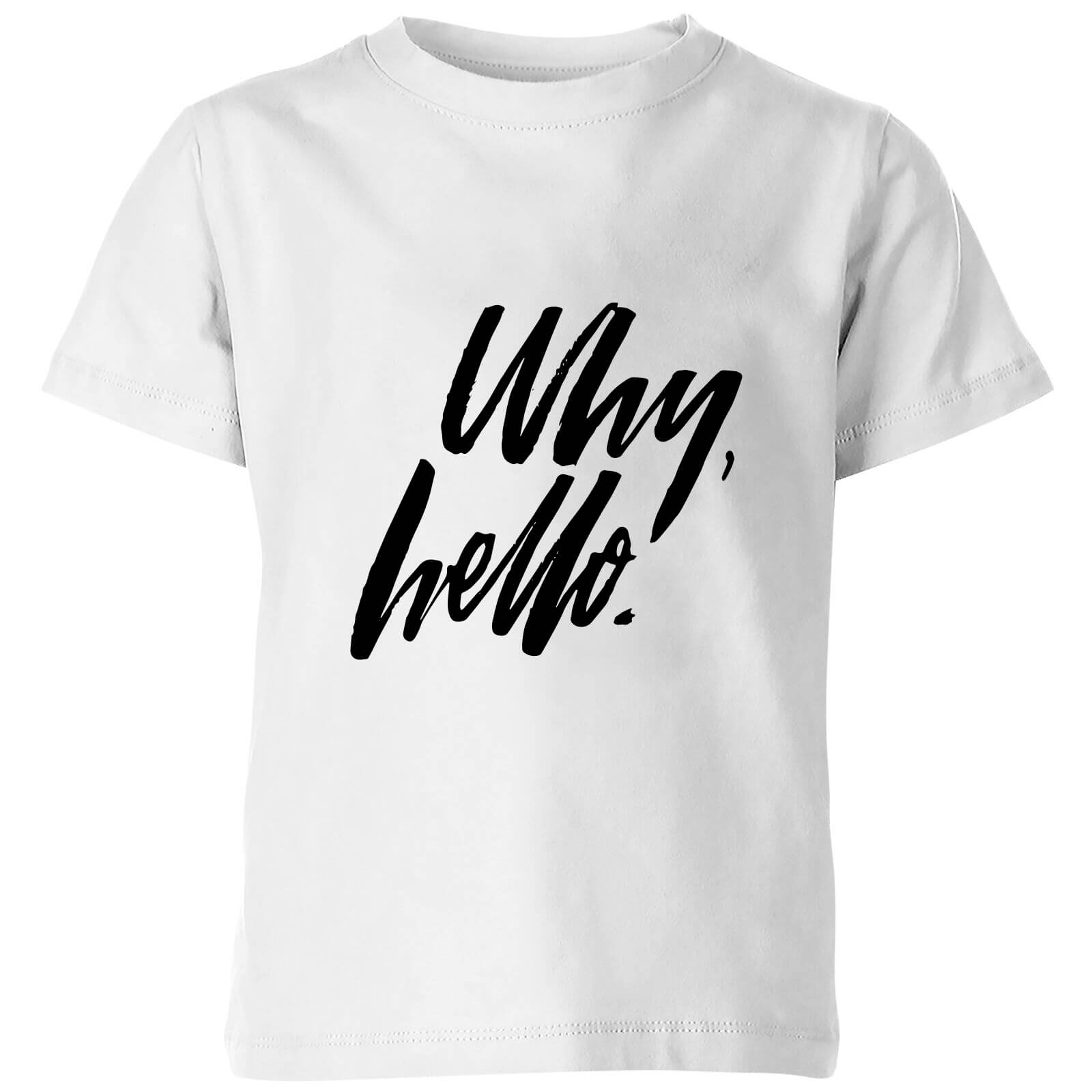 PlanetA444 Why, Hello. Kids' T-Shirt - White - 3-4 Years - White