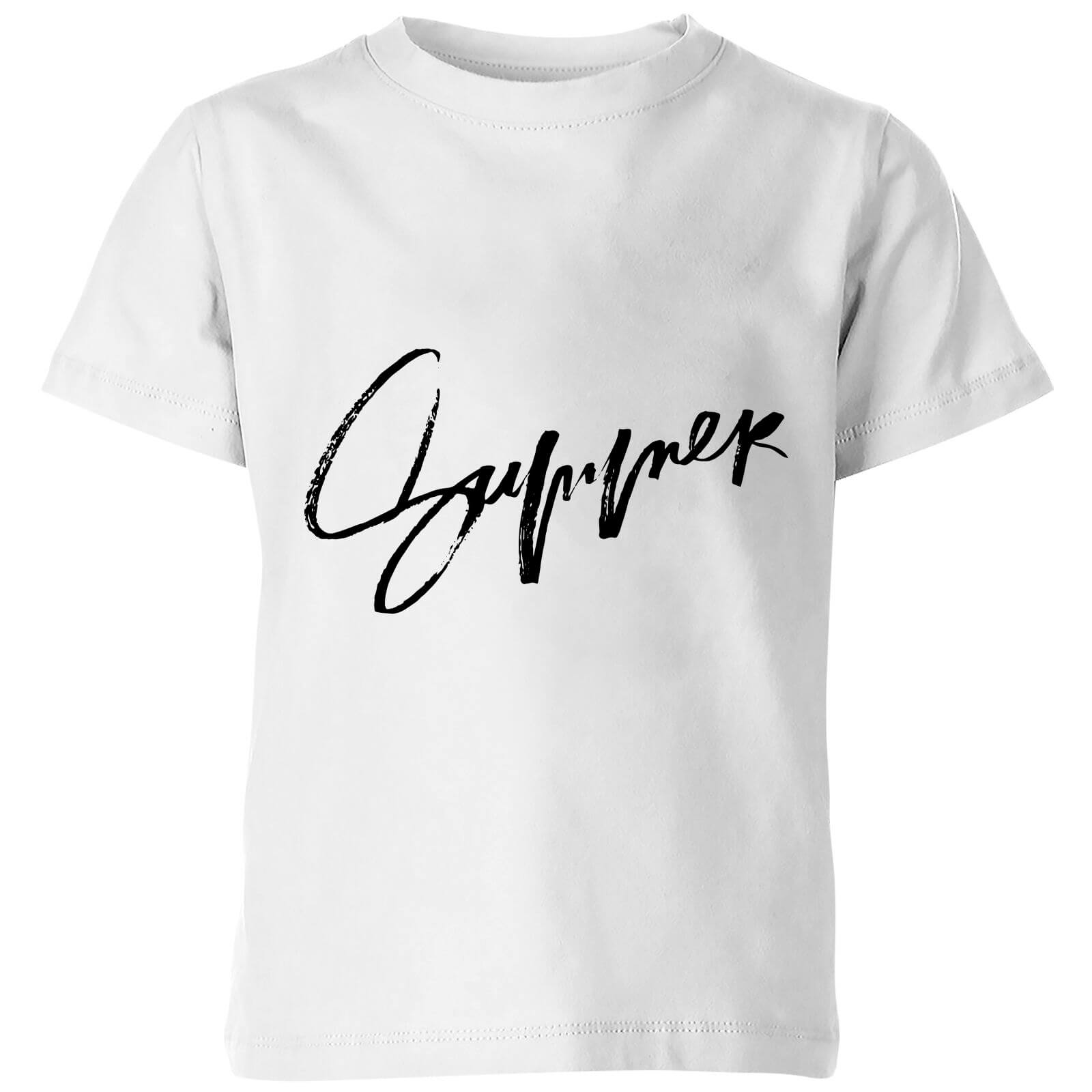 PlanetA444 Summer Kids' T-Shirt - White - 3-4 Years - White