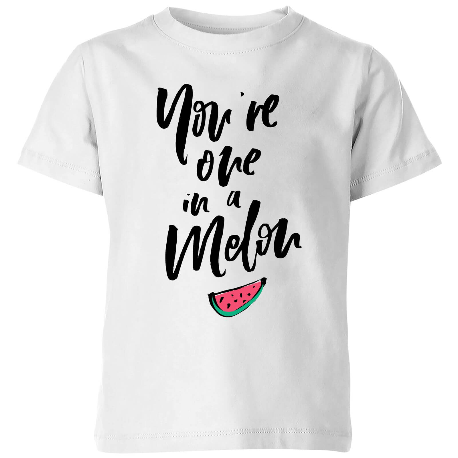 PlanetA444 You're One In A Melon Kids' T-Shirt - White - 3-4 Years - White