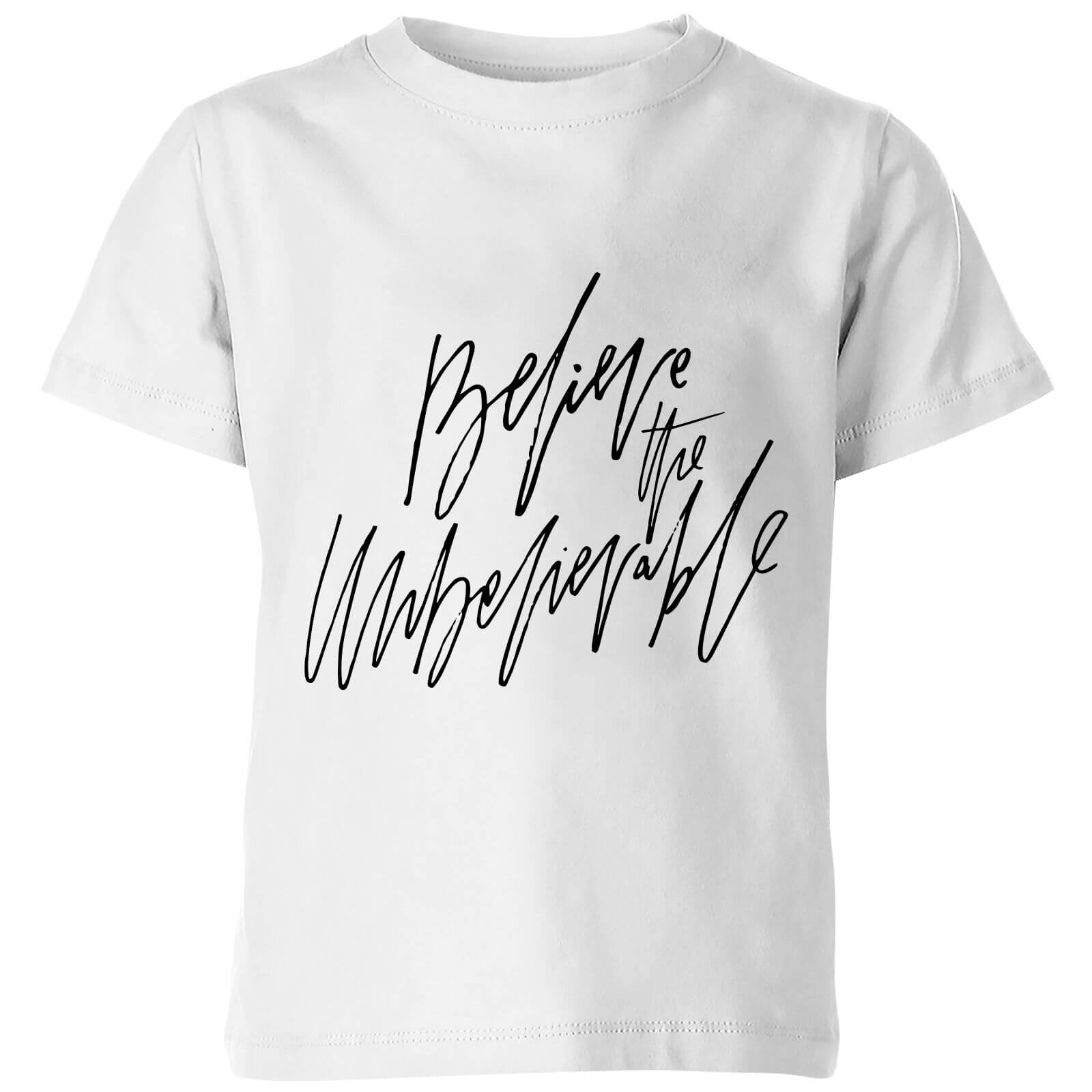 PlanetA444 Believe The Unbelievable Kids' T-Shirt - White - 3-4 Years - White