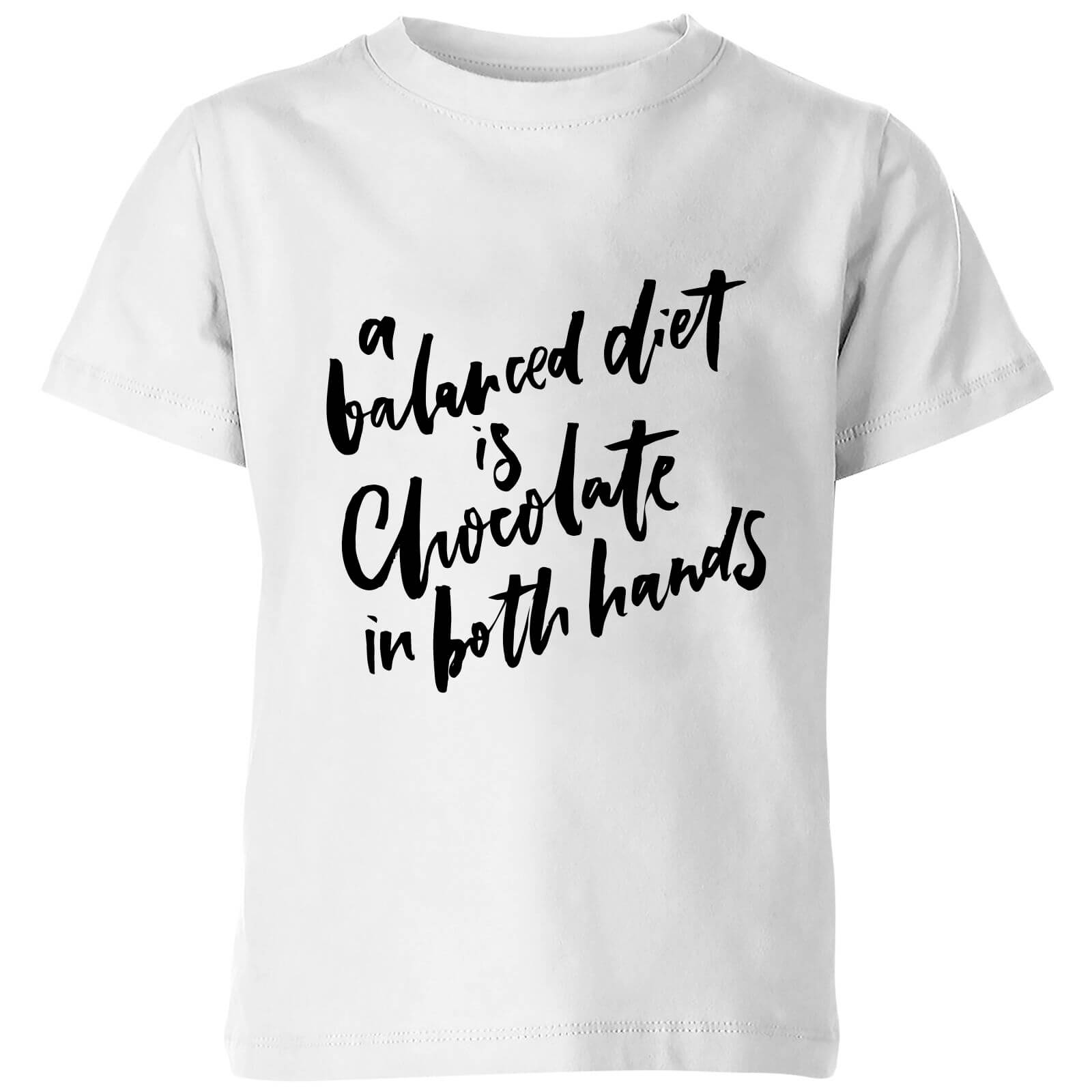 PlanetA444 A Balanced Diet Kids' T-Shirt - White - 3-4 Years - White