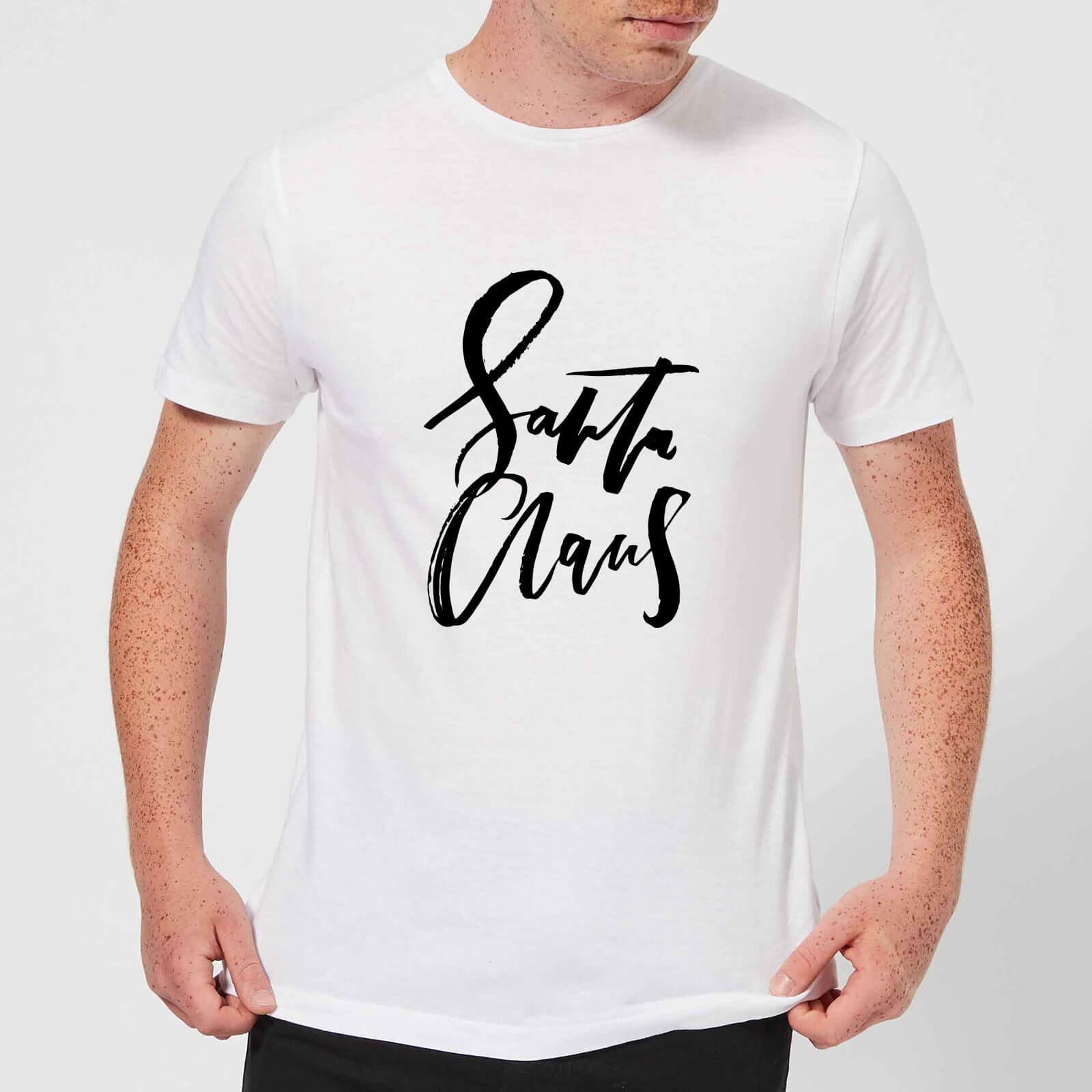 PlanetA444 Santa Claus Men's T-Shirt - White - S - White