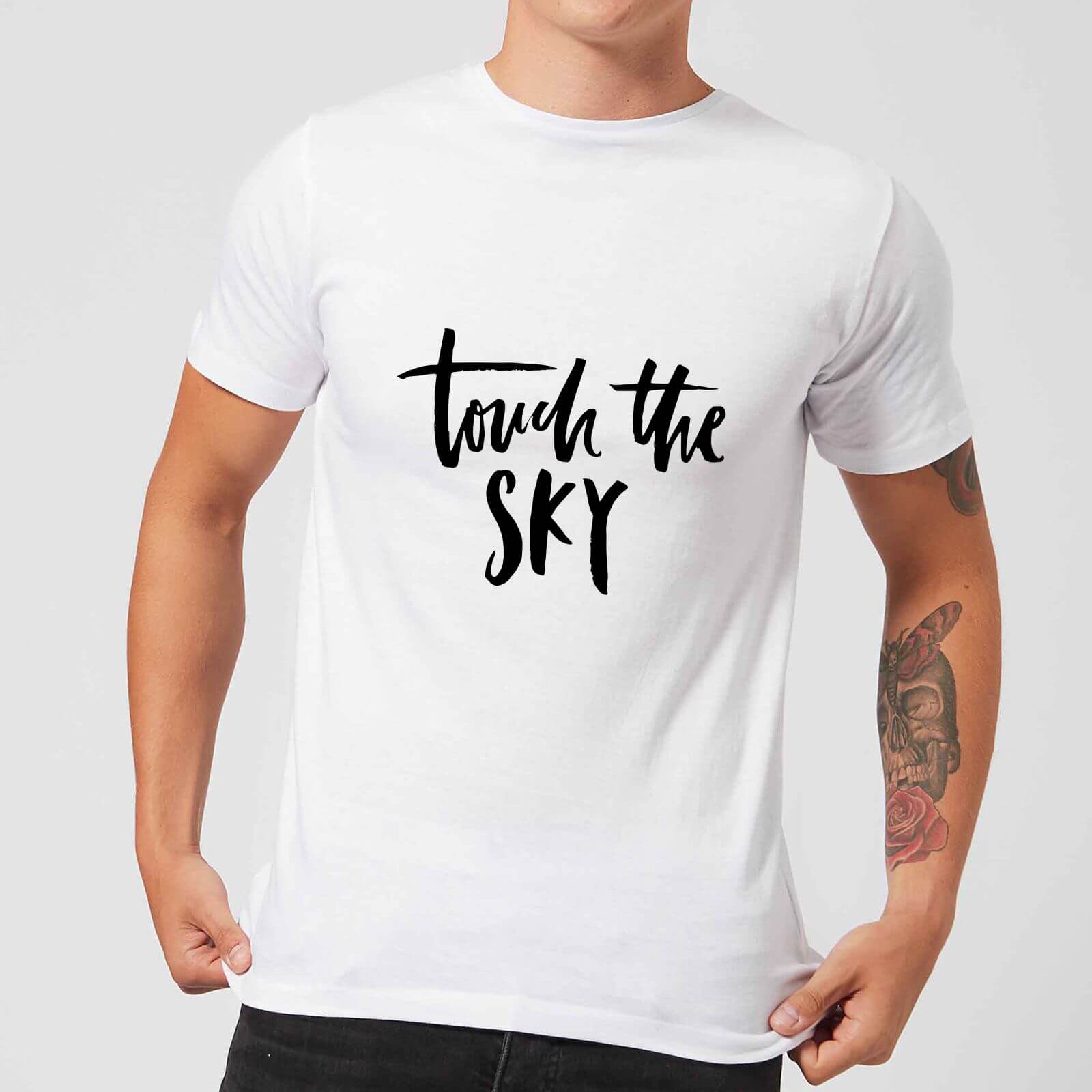 PlanetA444 Touch The Sky Men's T-Shirt - White - S - White