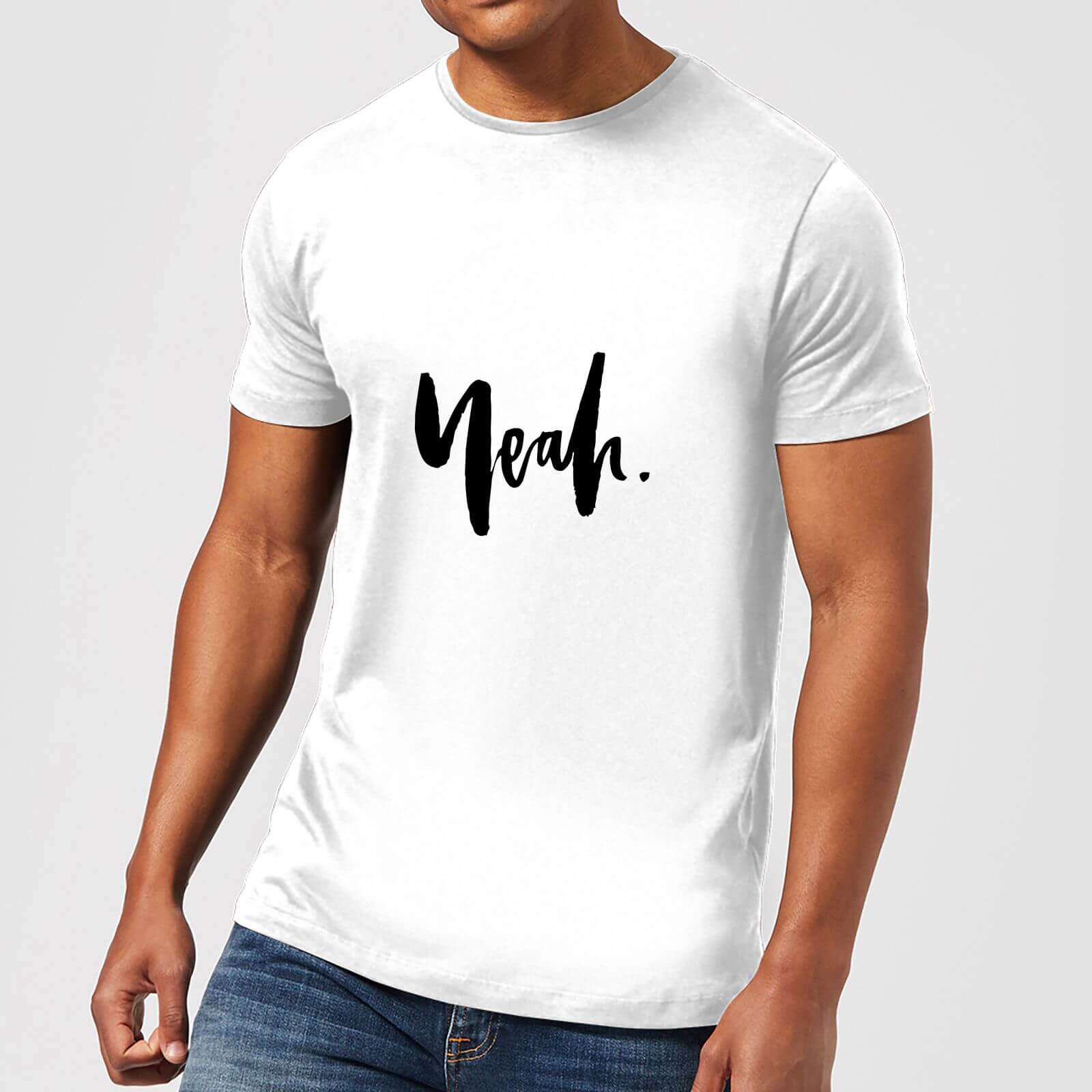 PlanetA444 Yeah. Men's T-Shirt - White - S - White